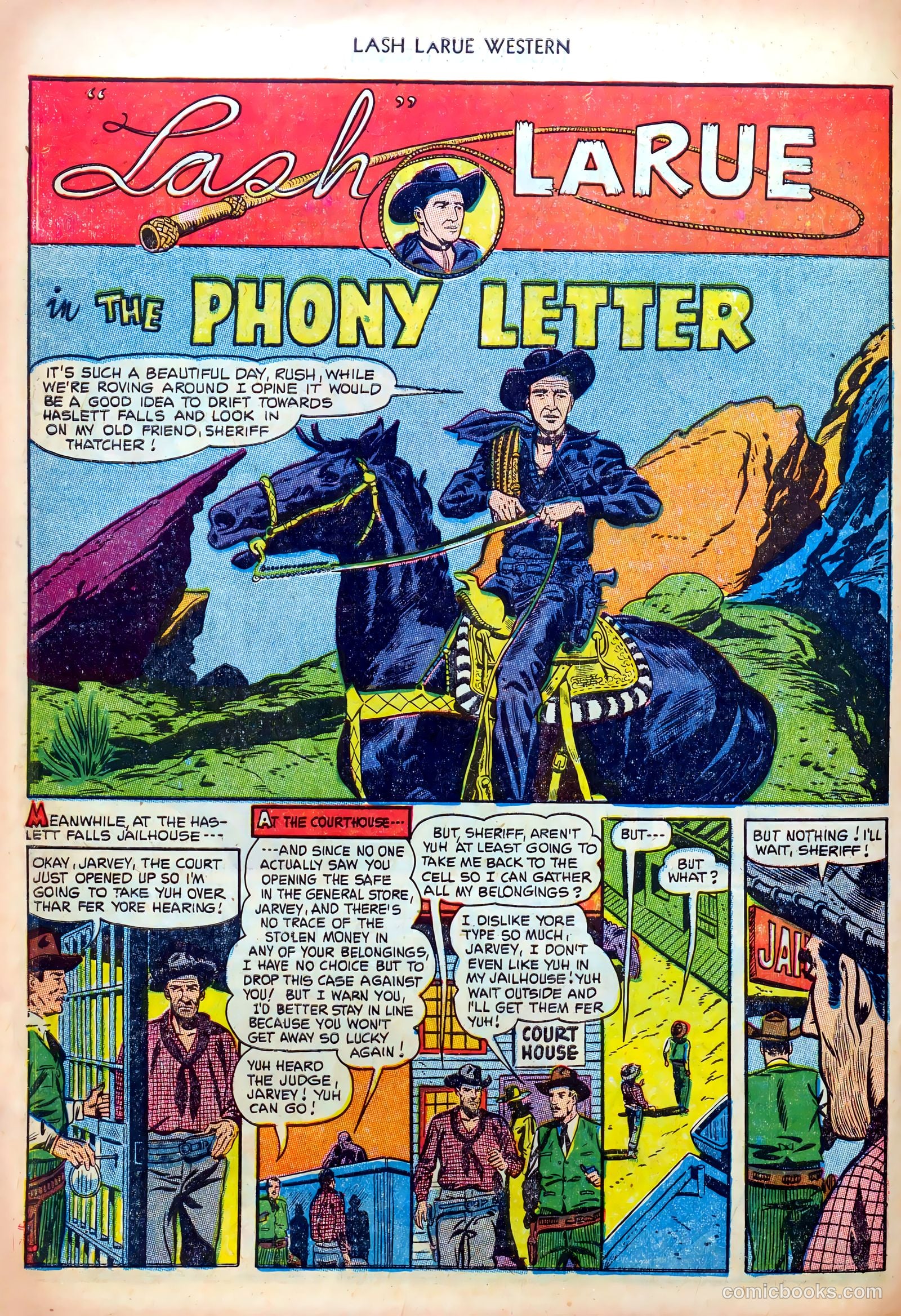 Lash LaRue Western #38 — page 30 of 36