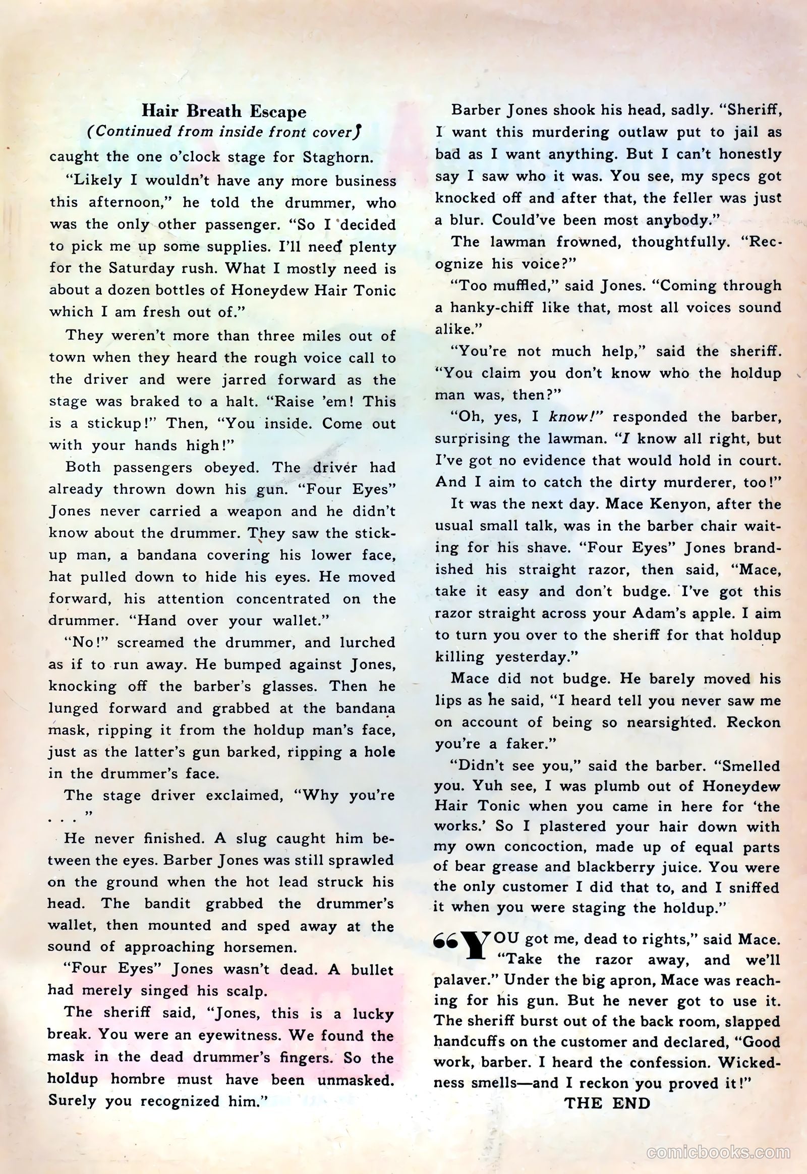 Lash LaRue Western #38 — page 35 of 36