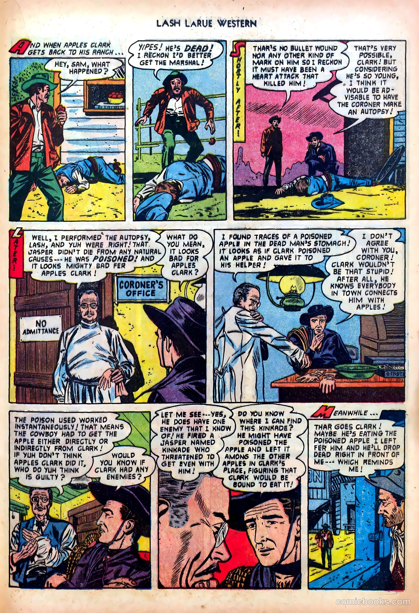 Lash LaRue Western #39 — page 21 of 36