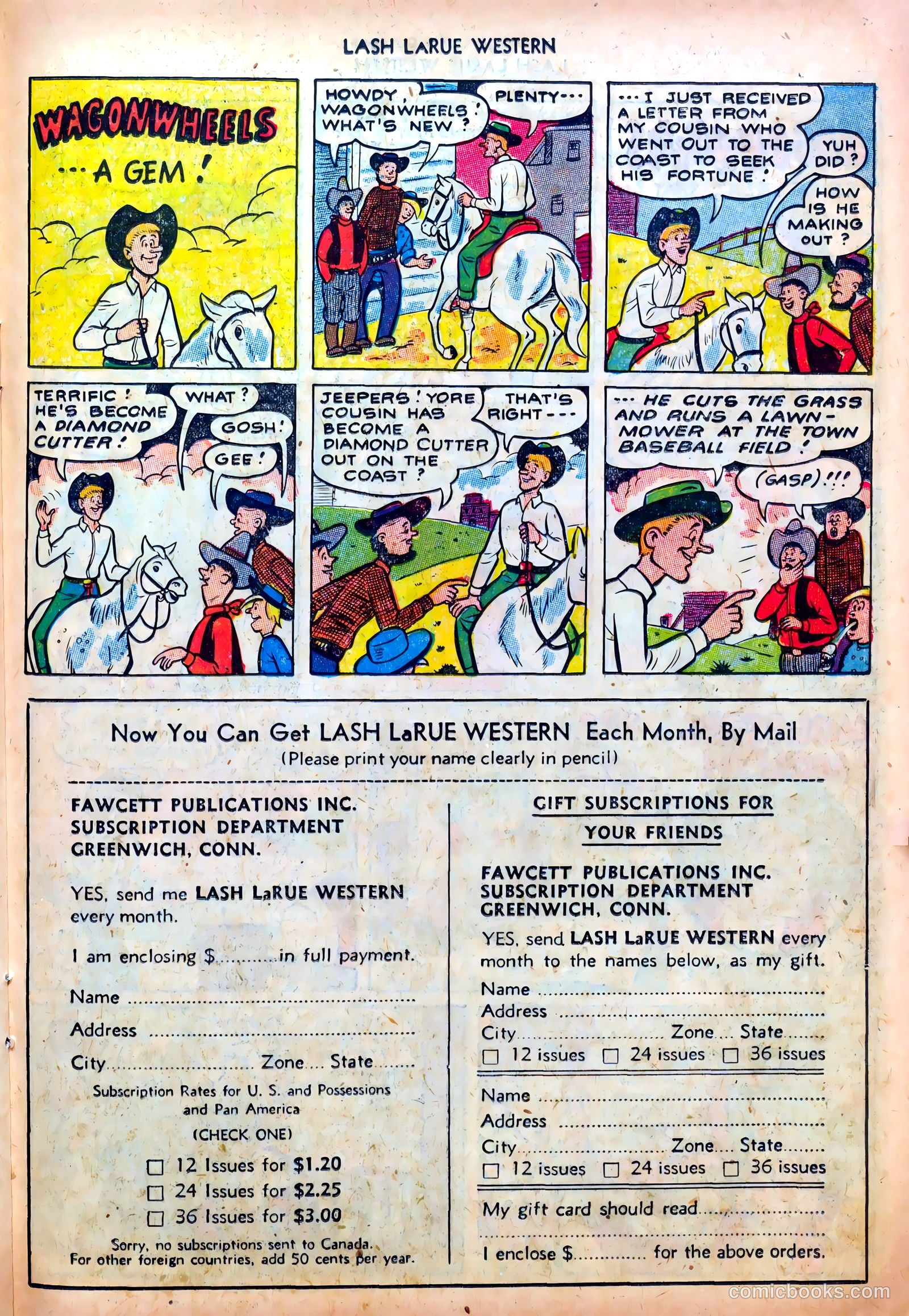 Lash LaRue Western #39 — page 23 of 36