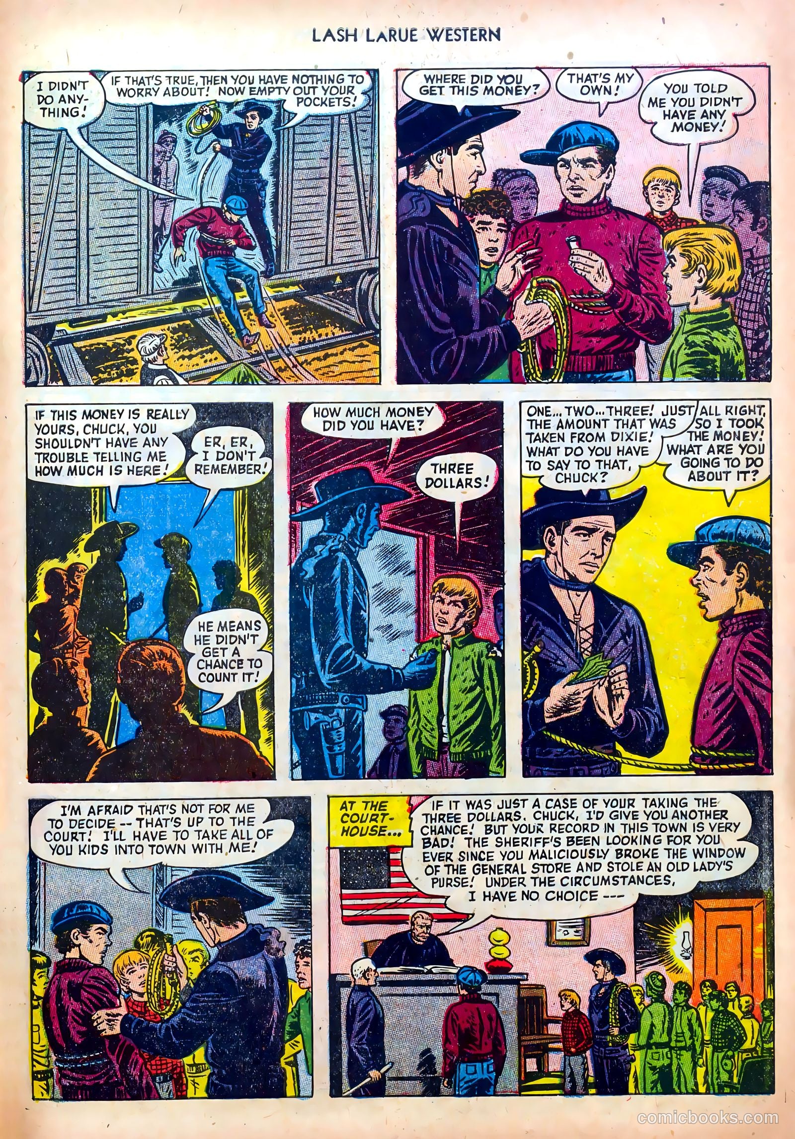 Lash LaRue Western #39 — page 27 of 36