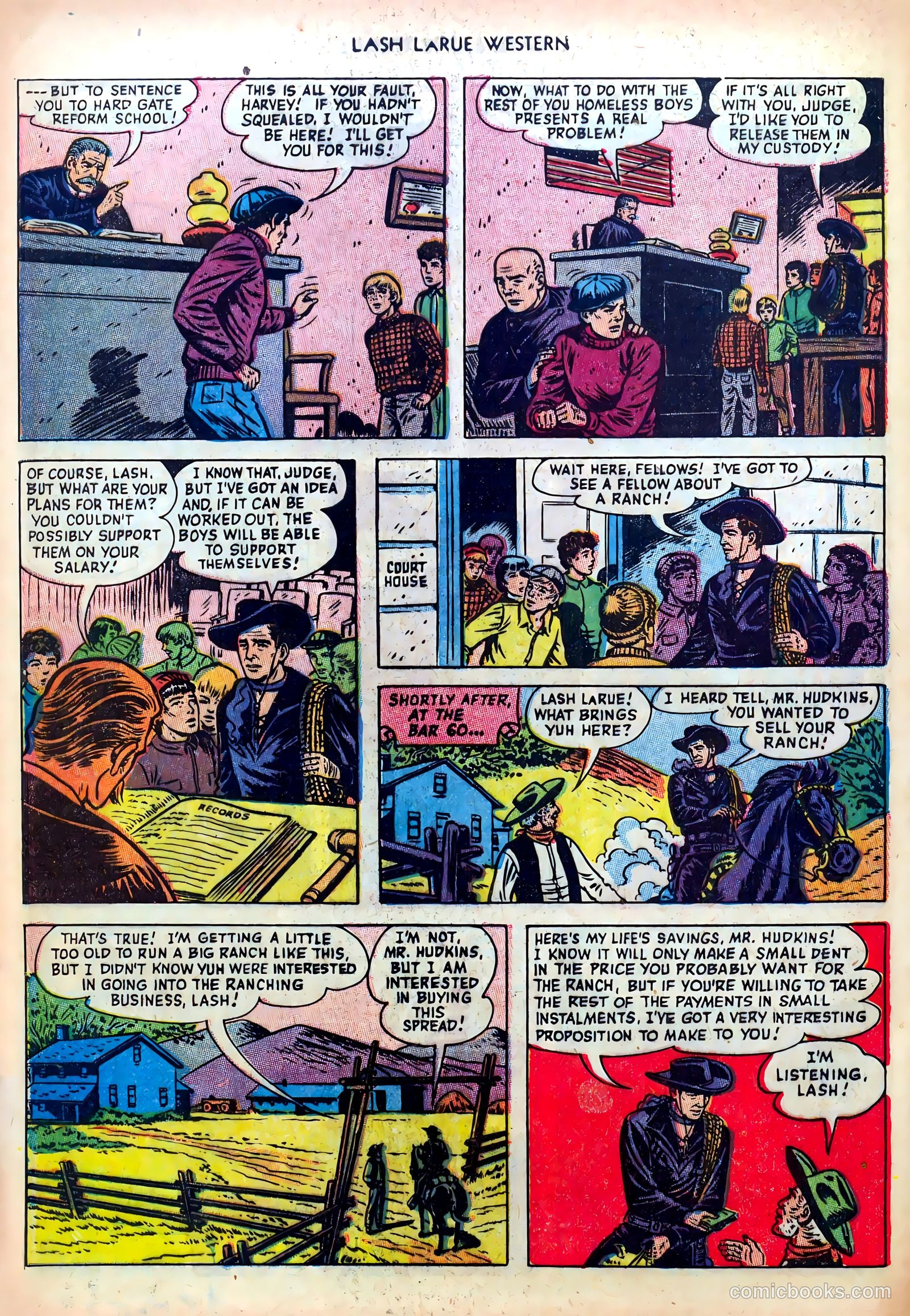 Lash LaRue Western #39 — page 28 of 36