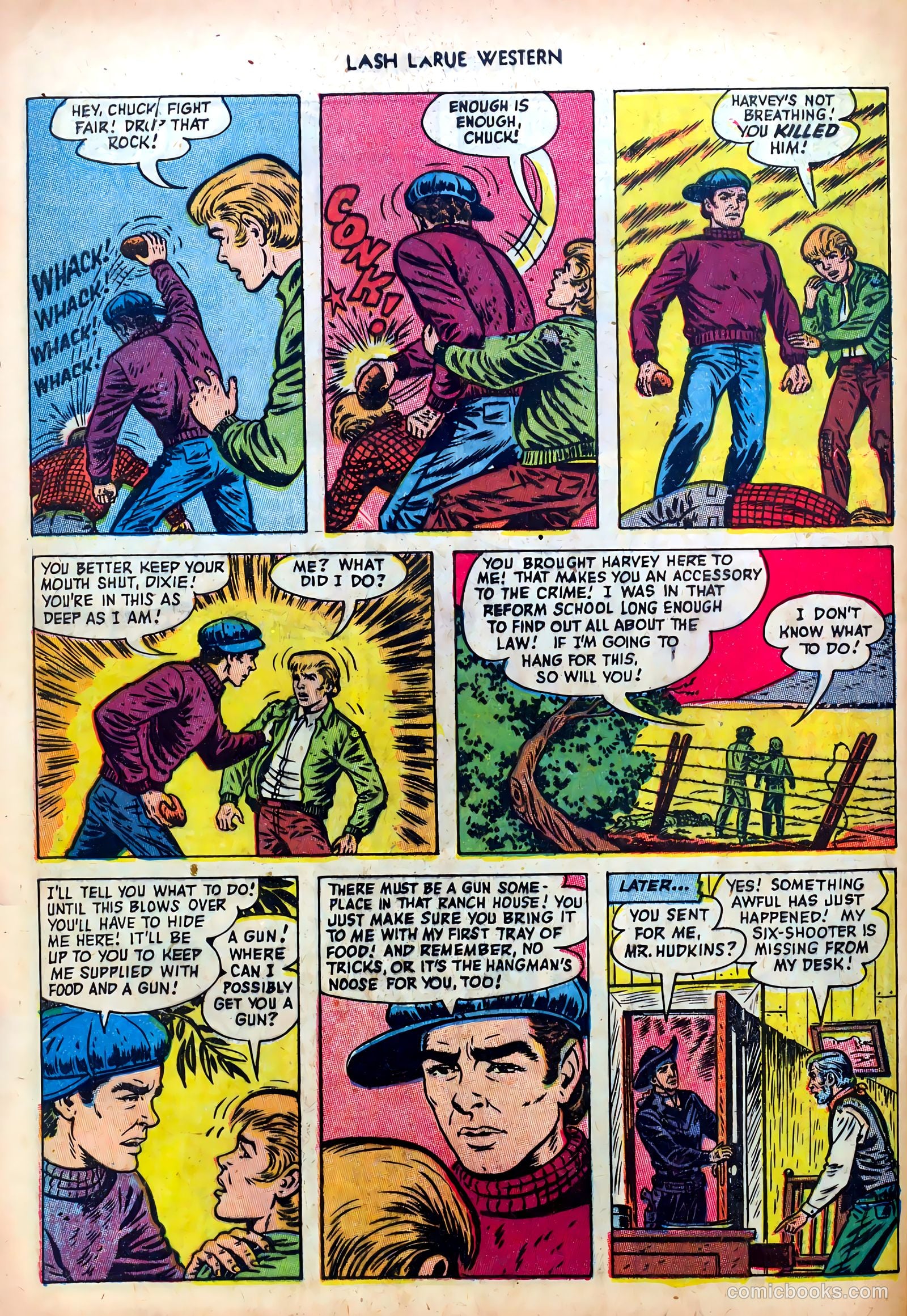 Lash LaRue Western #39 — page 32 of 36