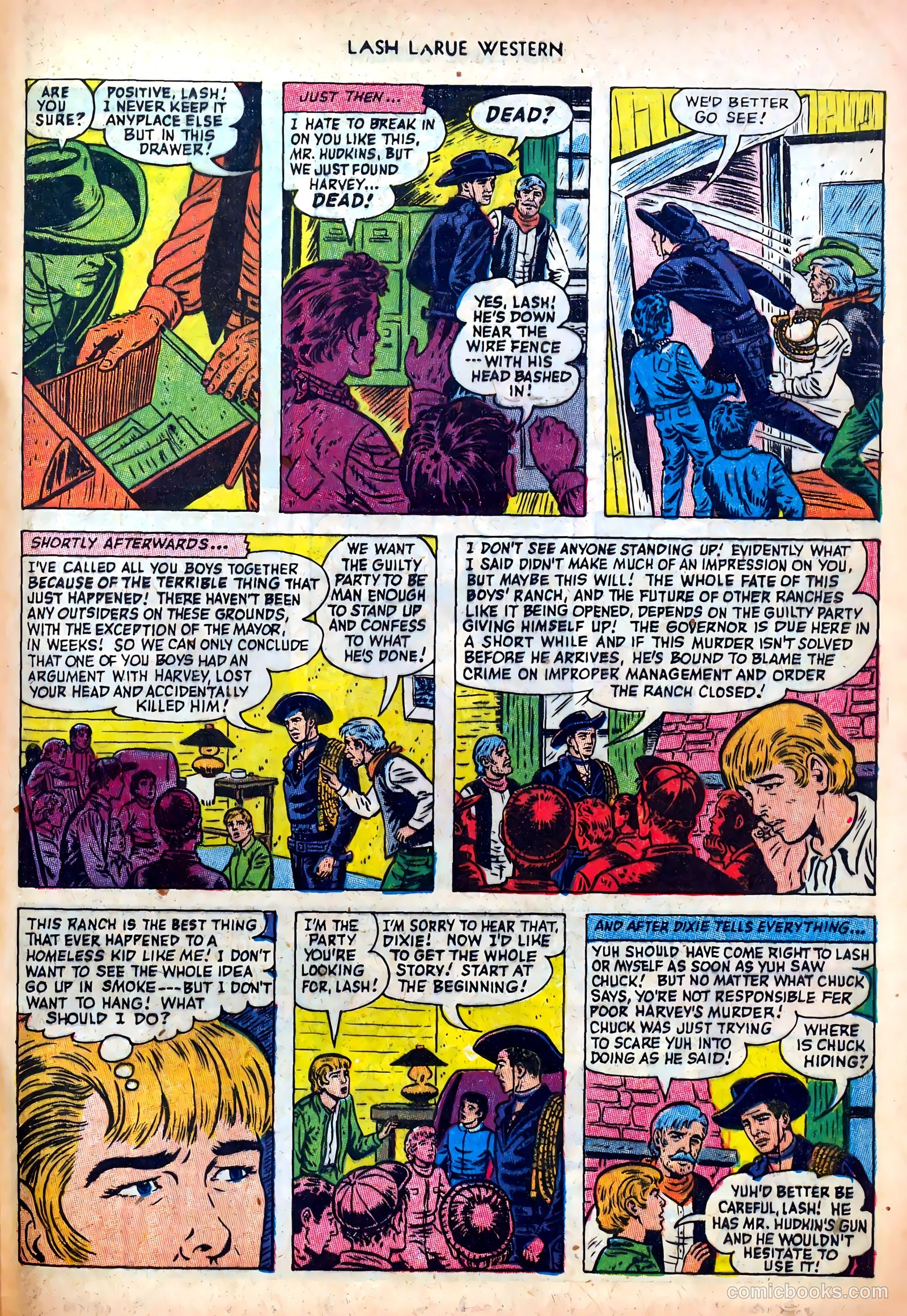 Lash LaRue Western #39 — page 33 of 36