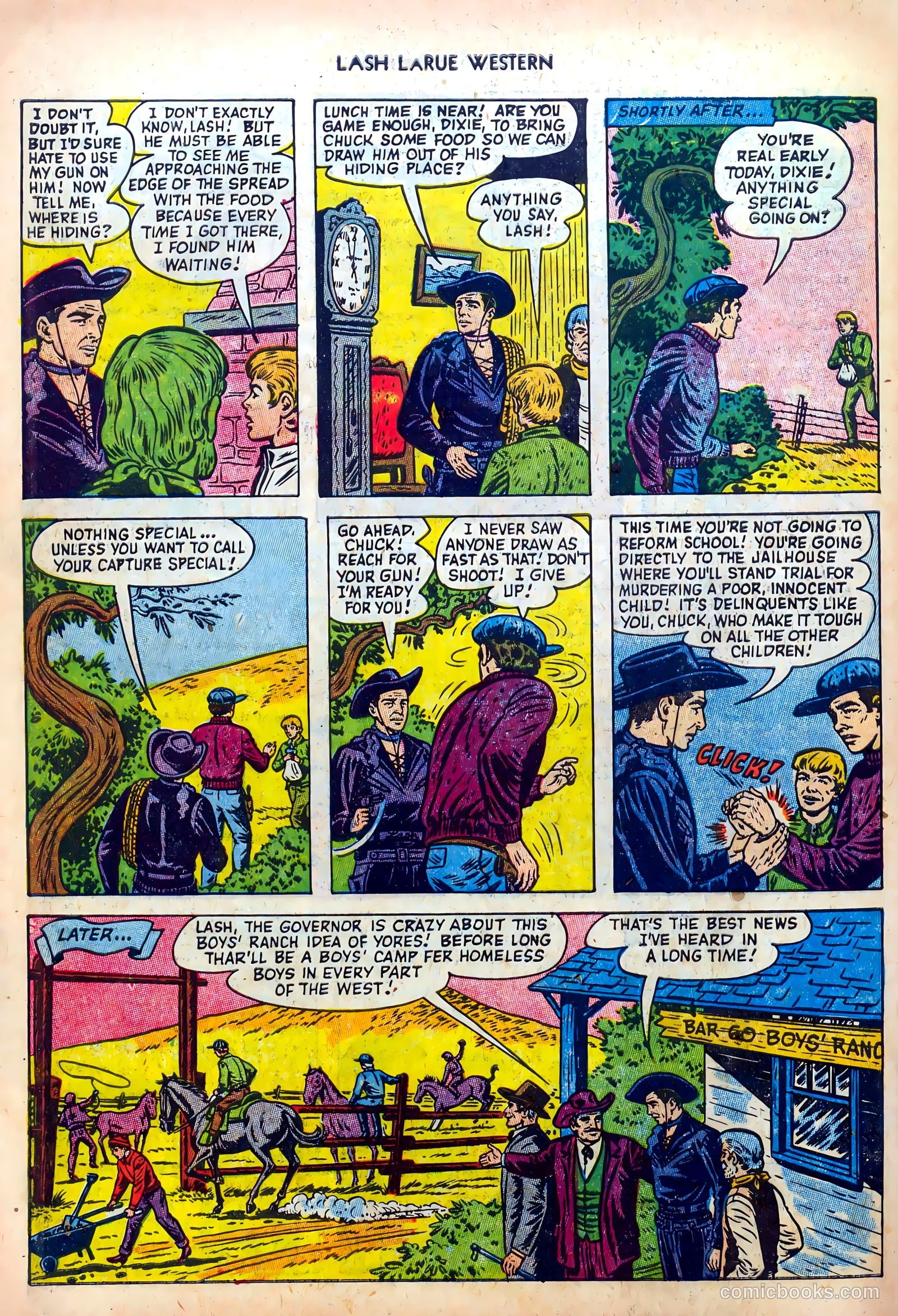 Lash LaRue Western #39 — page 34 of 36