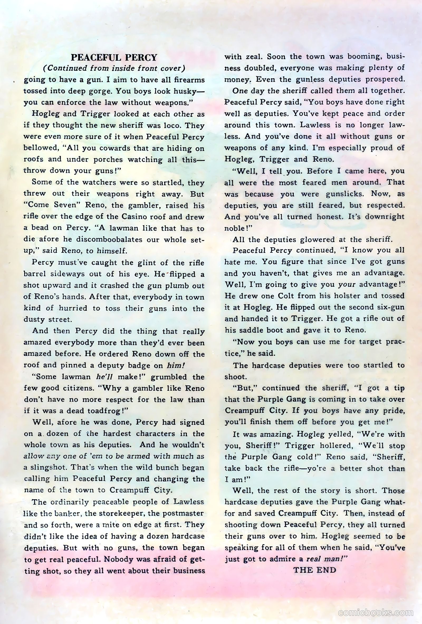 Lash LaRue Western #39 — page 35 of 36
