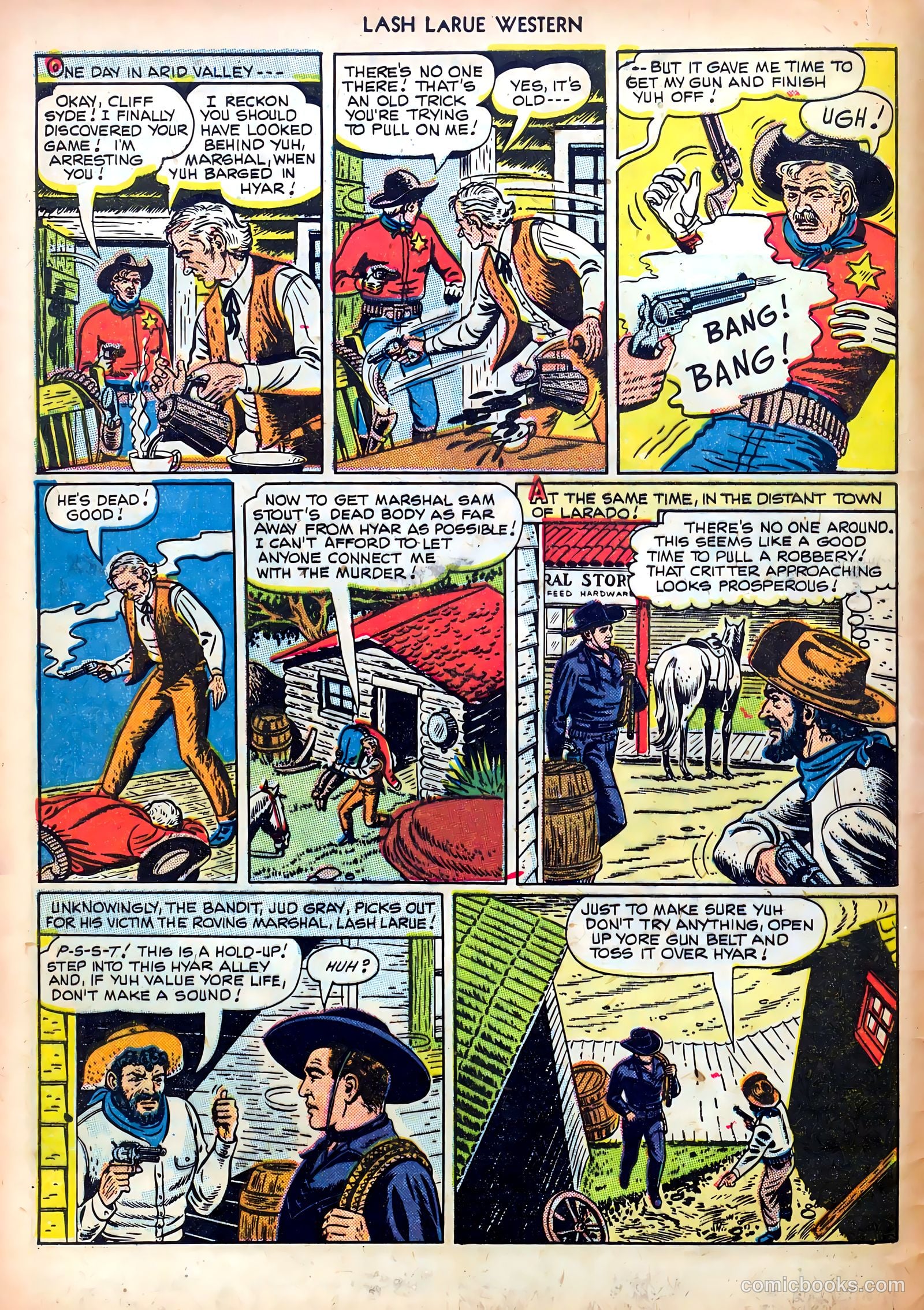 Lash LaRue Western #4 — page 4 of 36