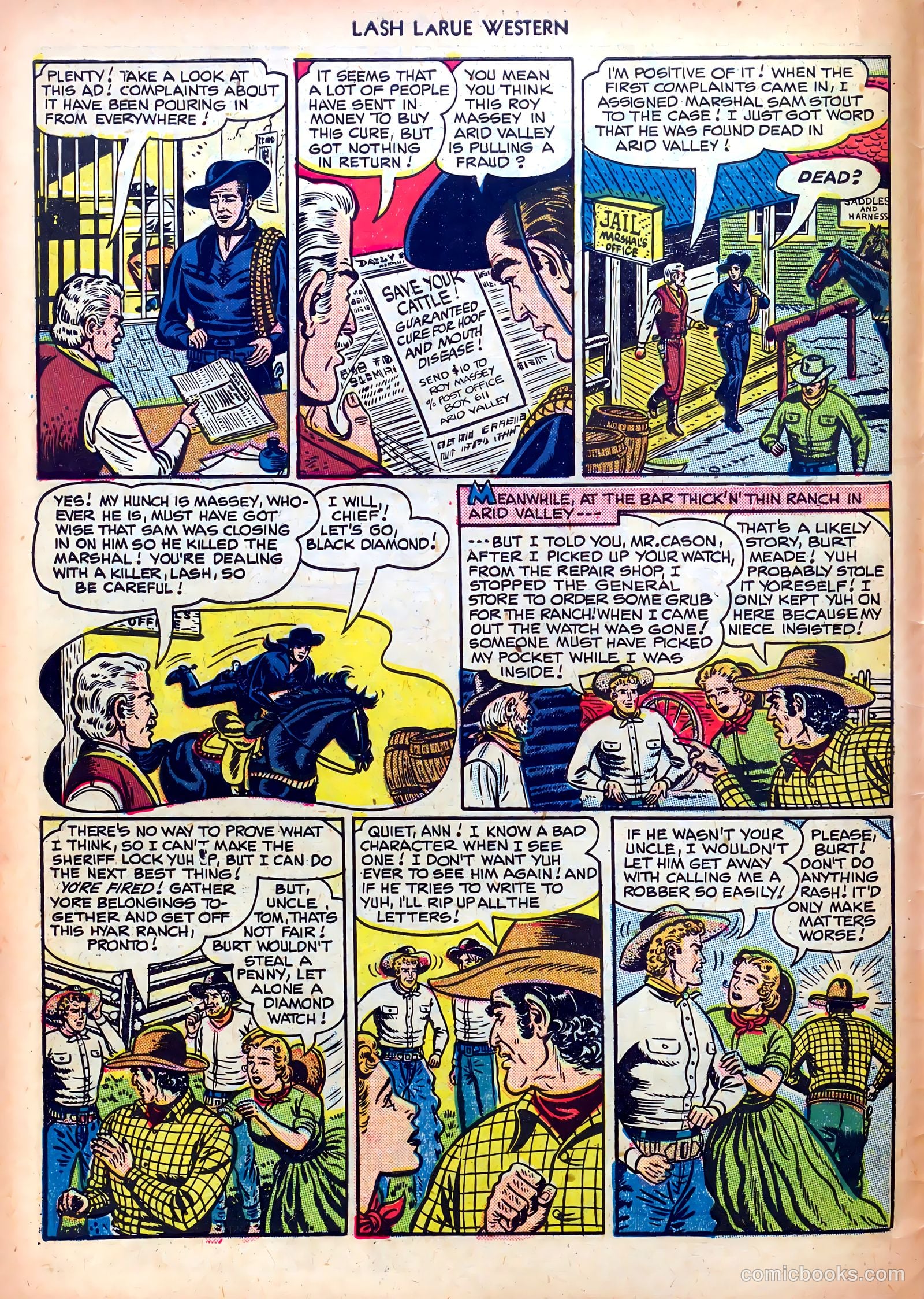 Lash LaRue Western #4 — page 6 of 36