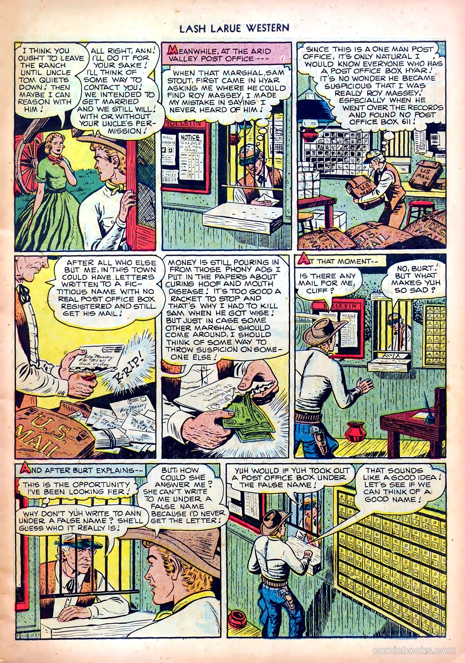 Lash LaRue Western #4 — page 7 of 36