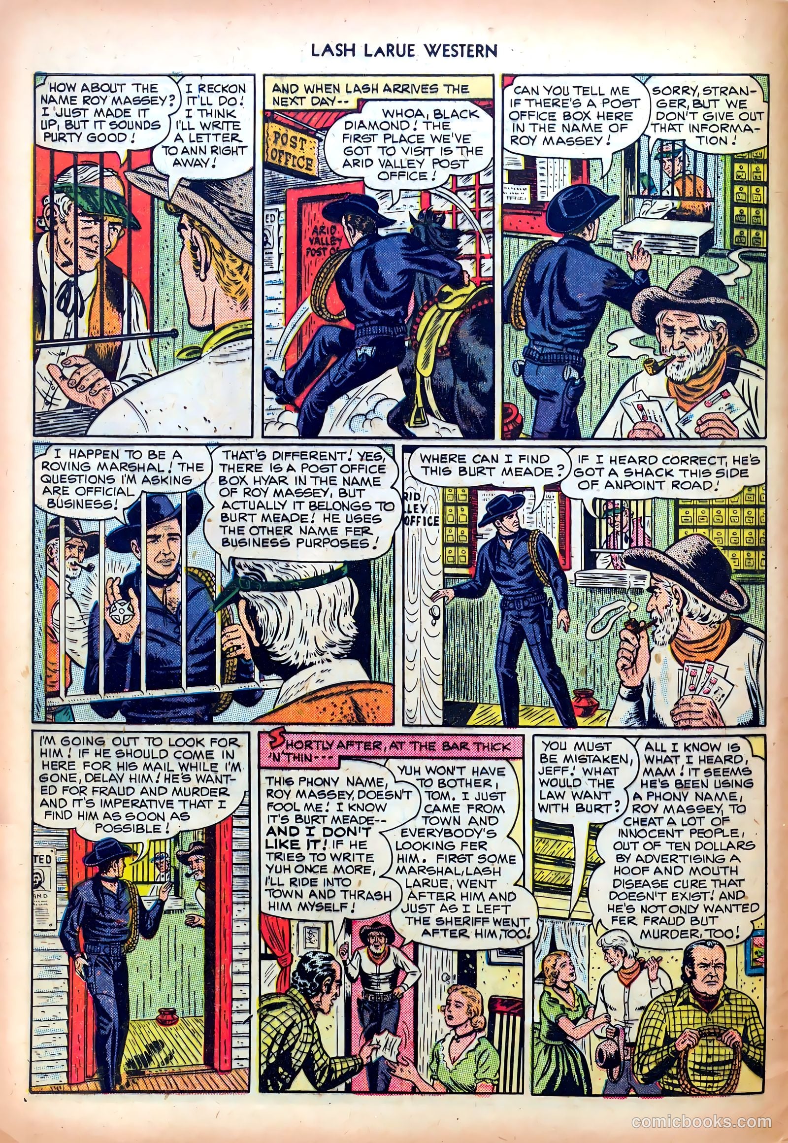 Lash LaRue Western #4 — page 8 of 36