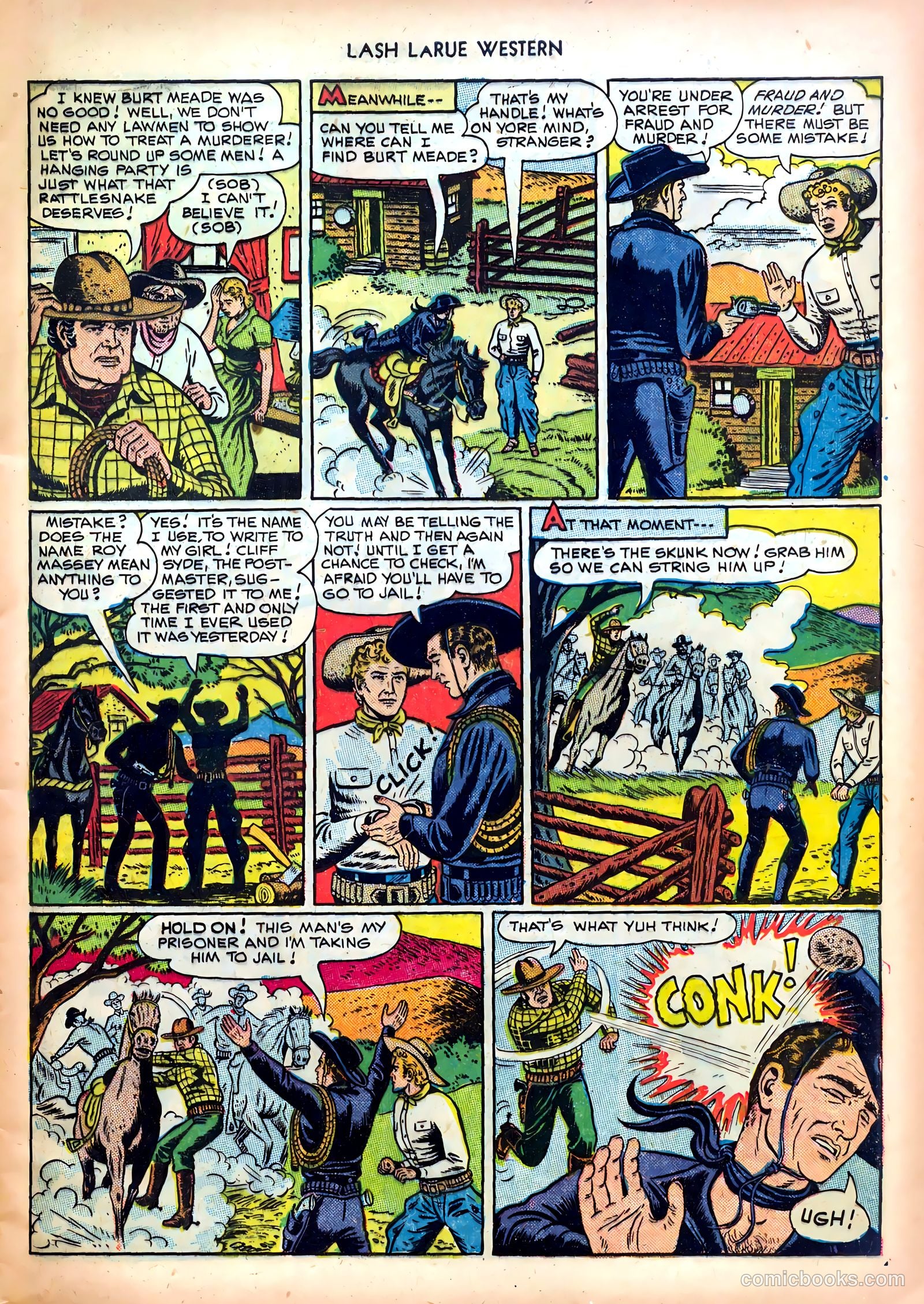 Lash LaRue Western #4 — page 9 of 36