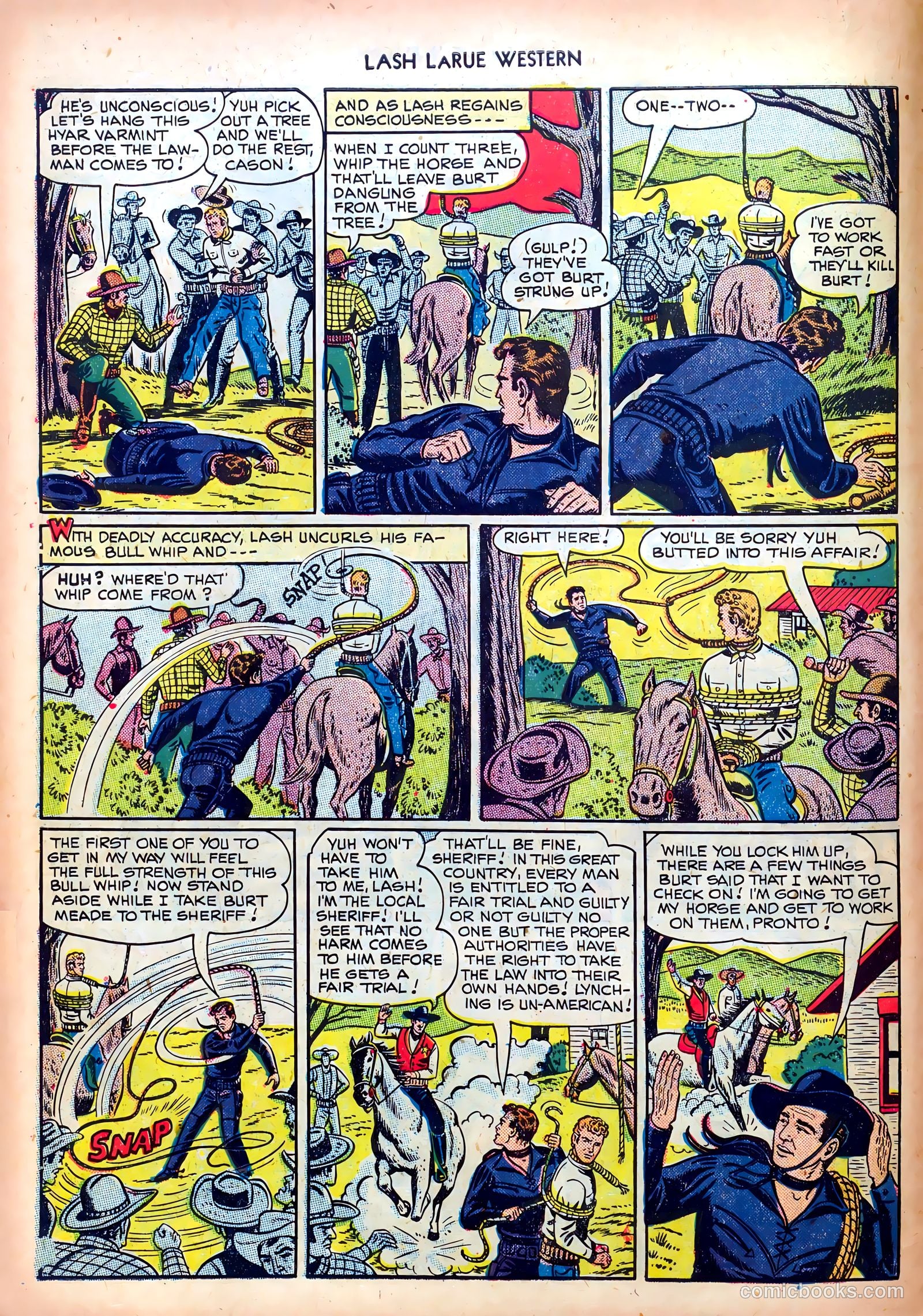 Lash LaRue Western #4 — page 10 of 36