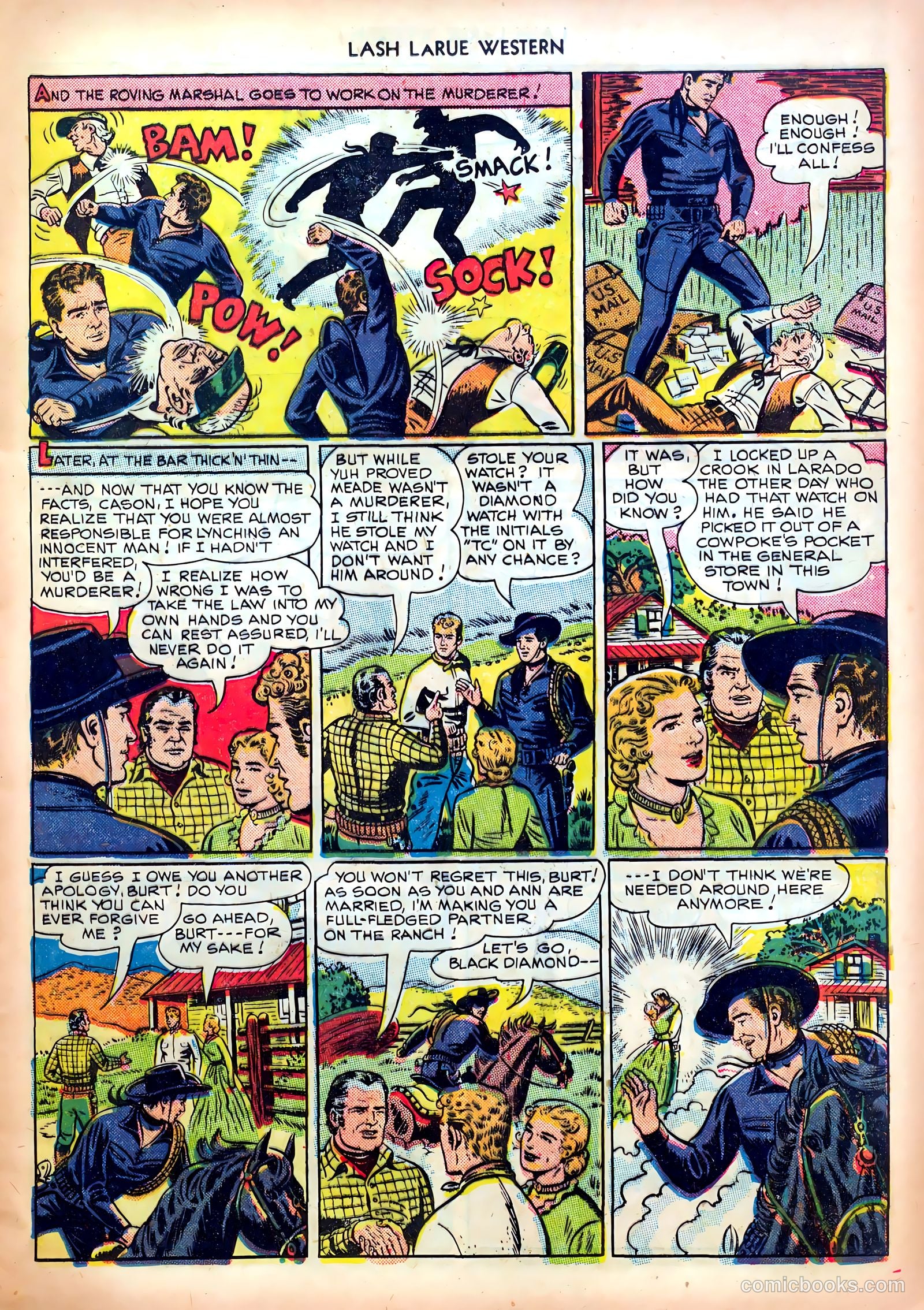 Lash LaRue Western #4 — page 13 of 36