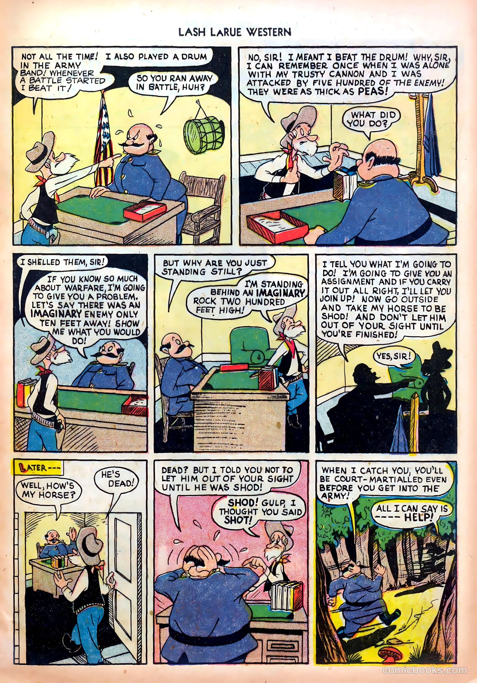 Lash LaRue Western #4 — page 17 of 36