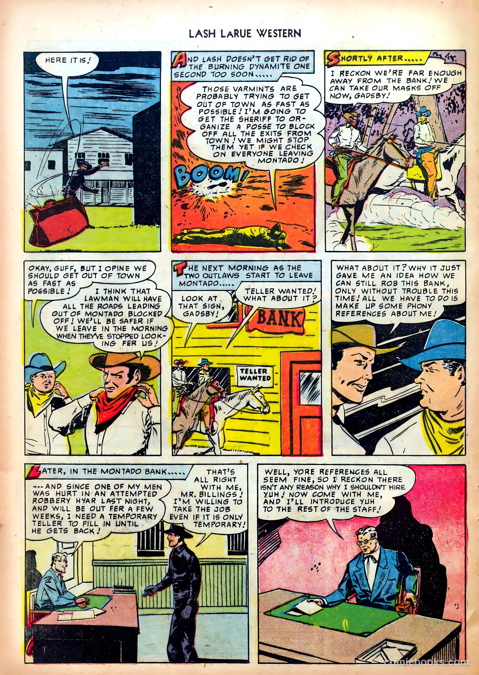 Lash LaRue Western #4 — page 20 of 36