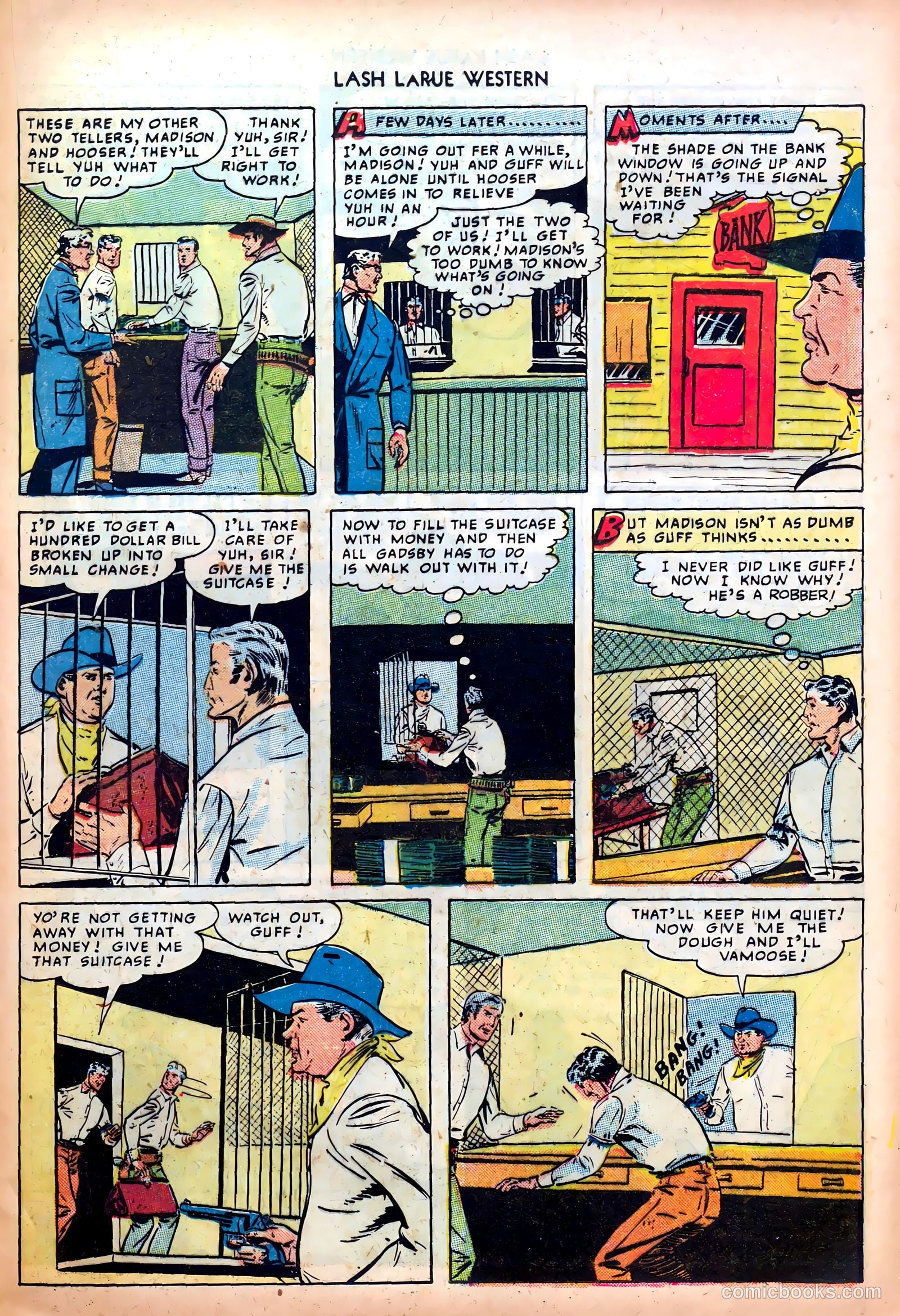 Lash LaRue Western #4 — page 21 of 36