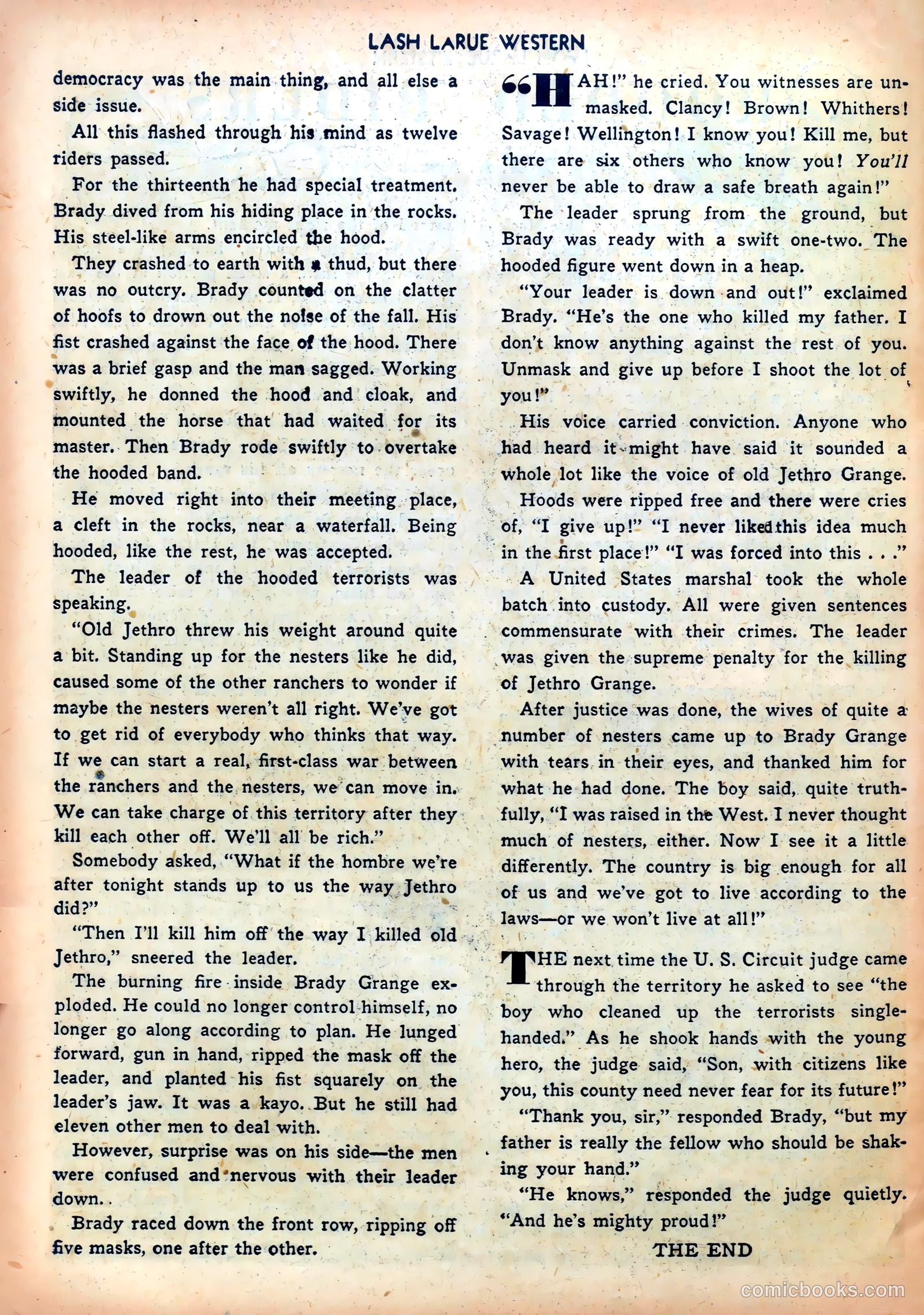 Lash LaRue Western #4 — page 26 of 36
