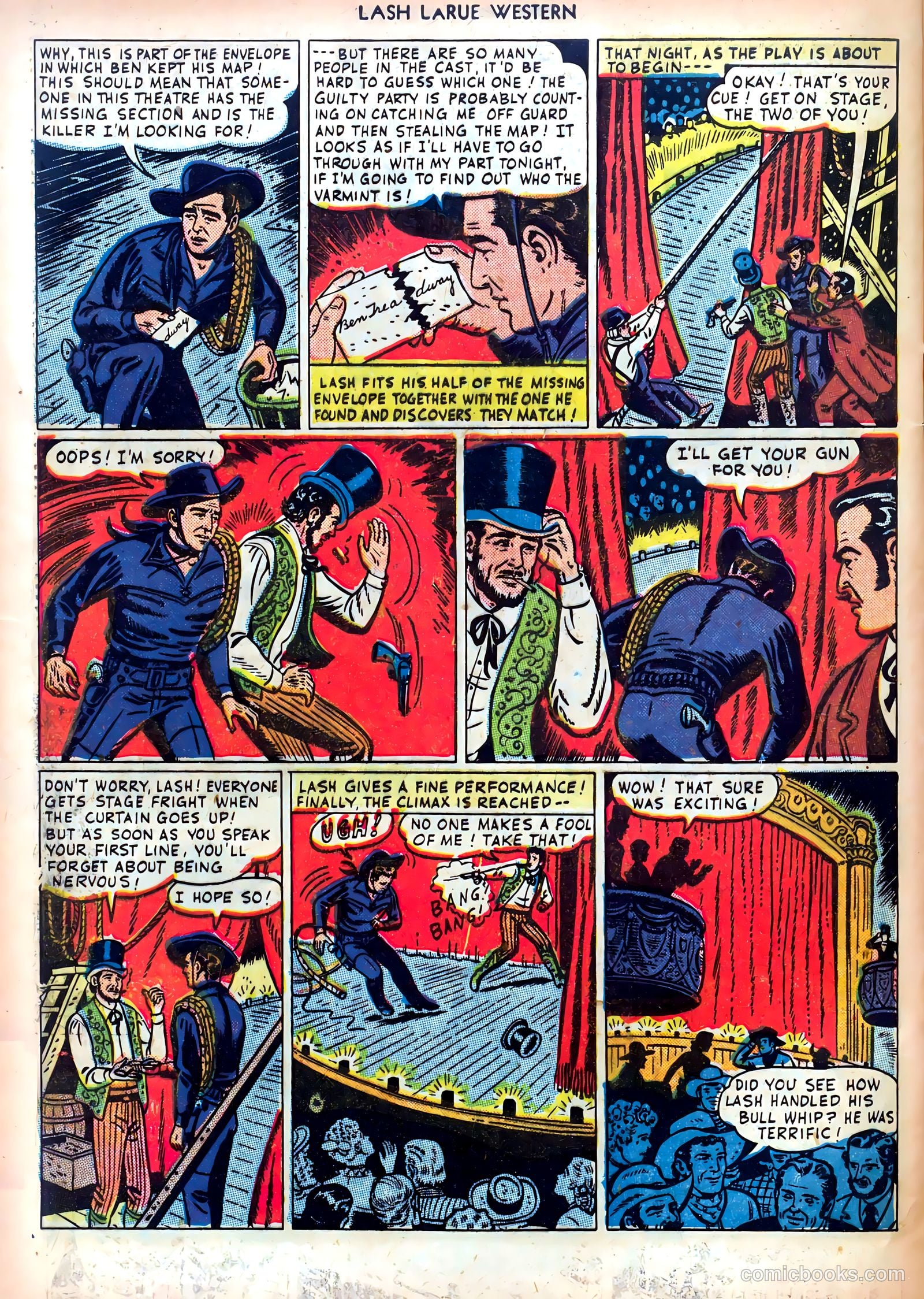 Lash LaRue Western #4 — page 32 of 36