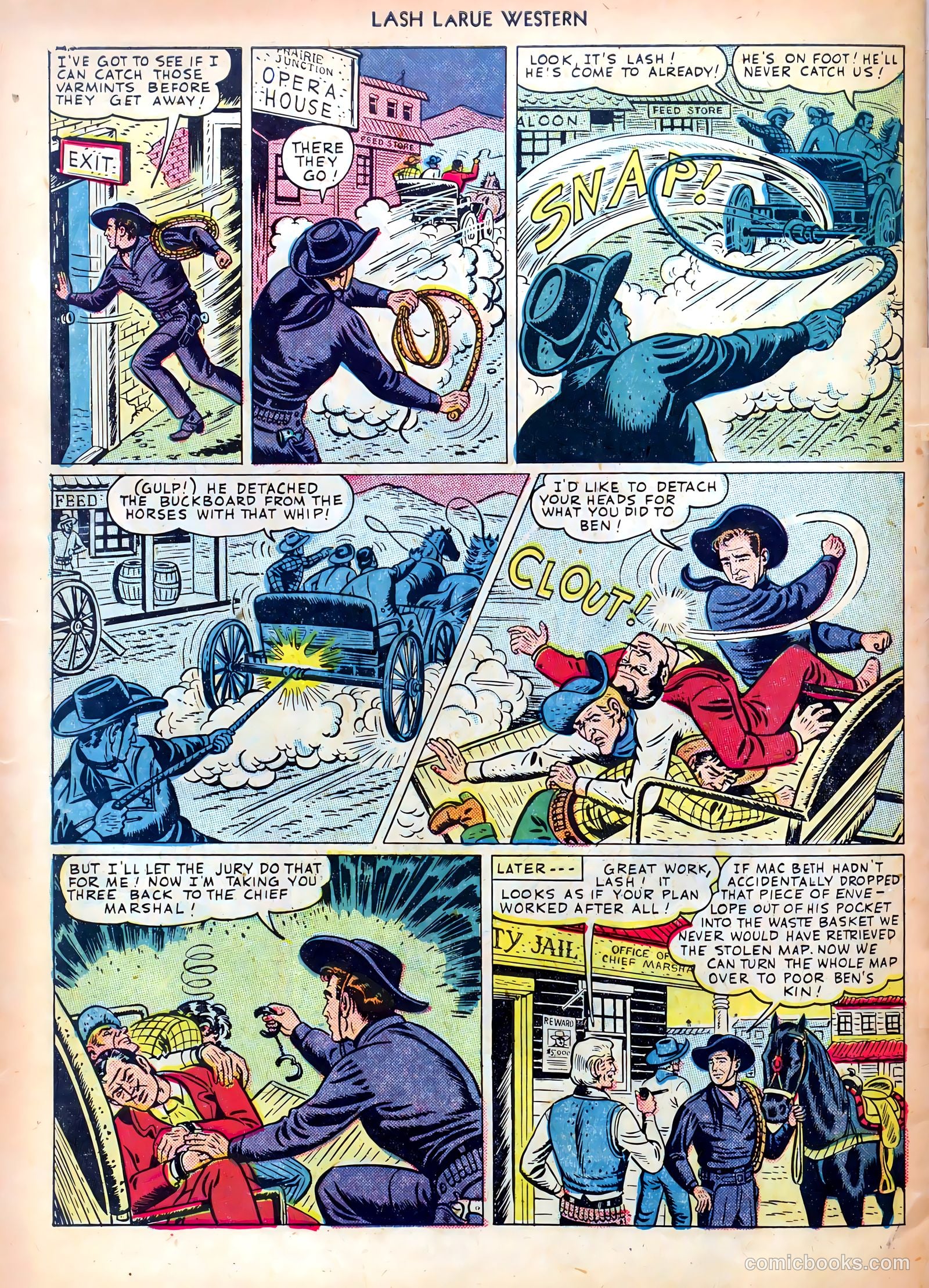 Lash LaRue Western #4 — page 34 of 36
