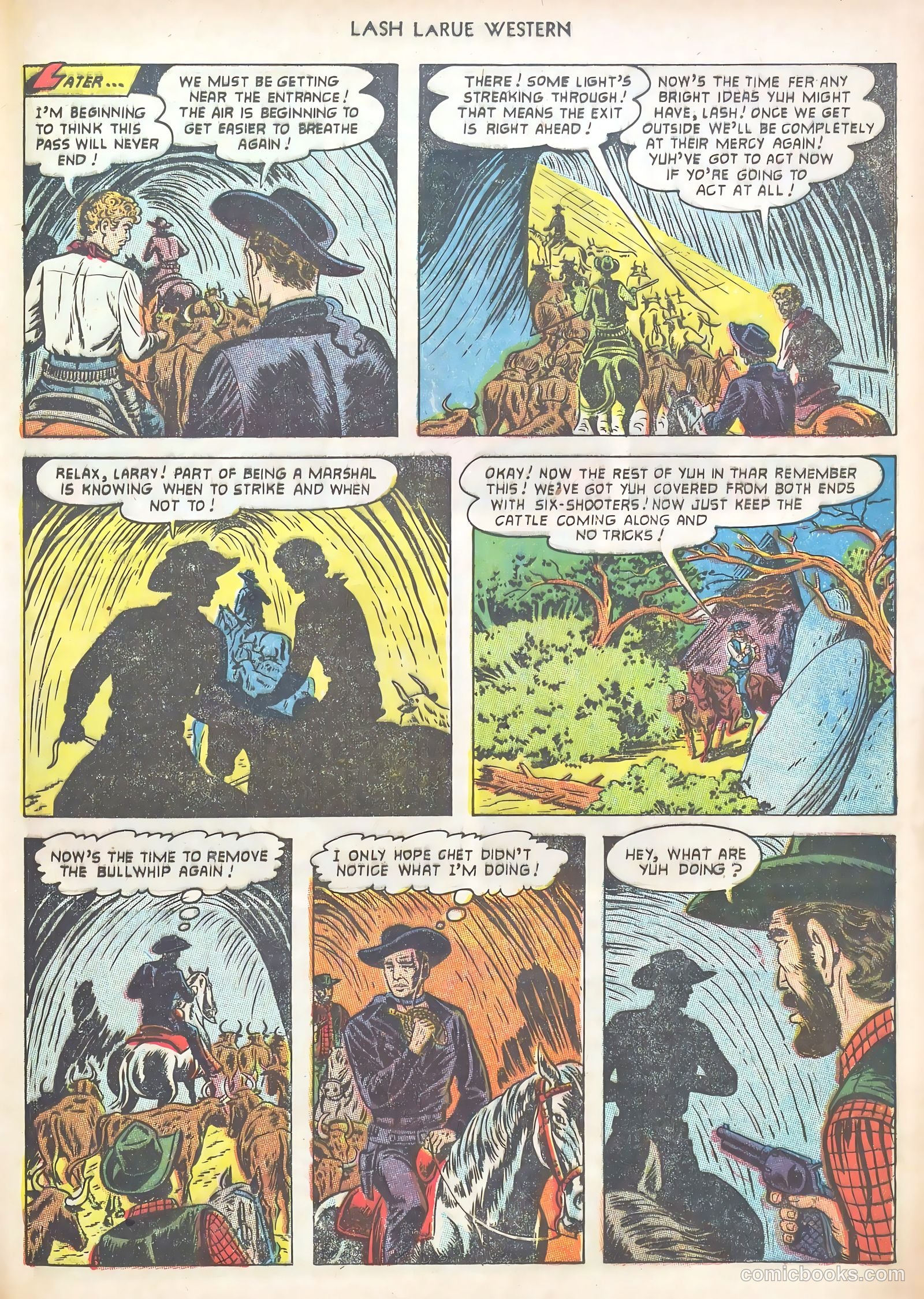 Lash LaRue Western #40 — page 21 of 37
