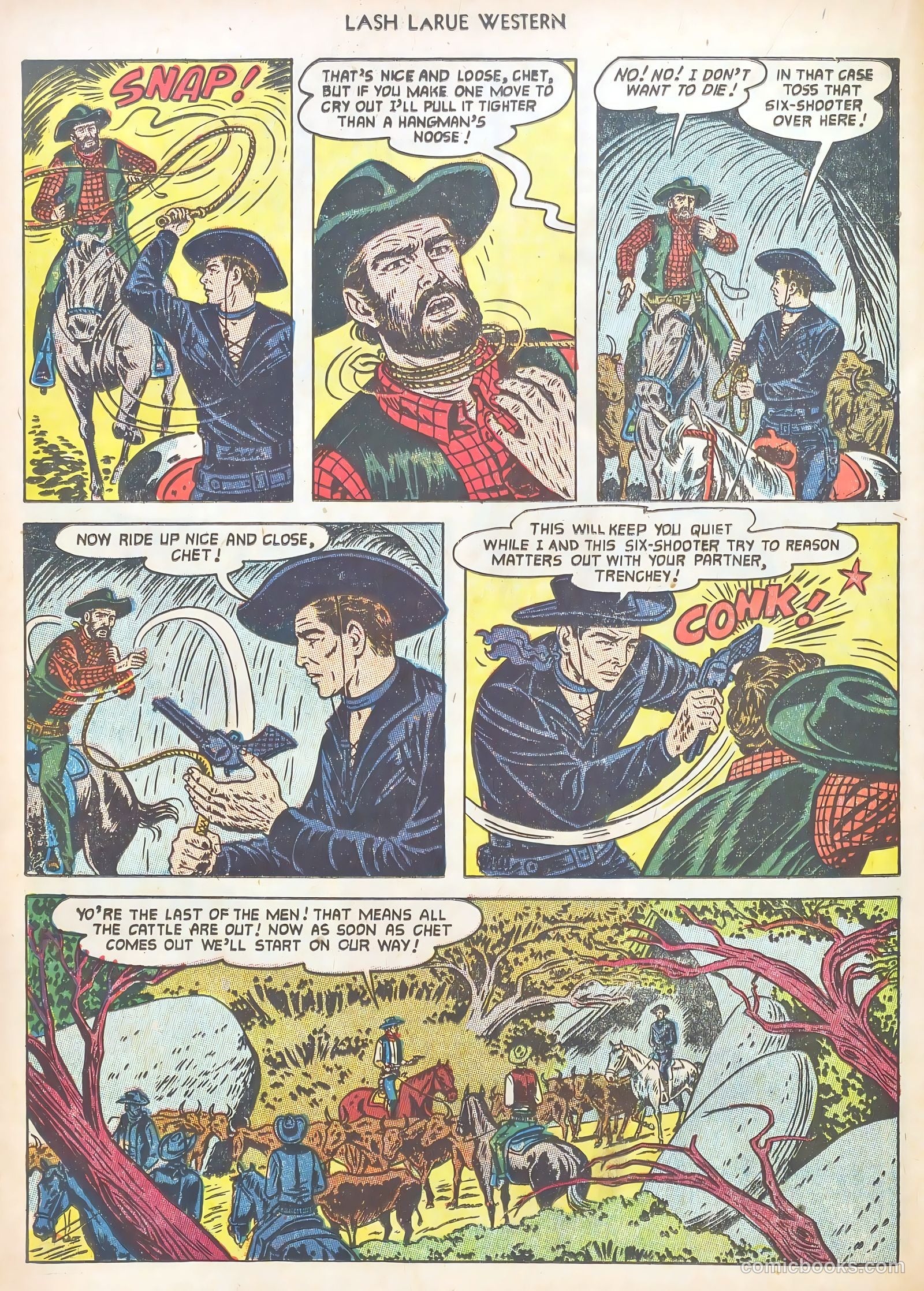 Lash LaRue Western #40 — page 22 of 37