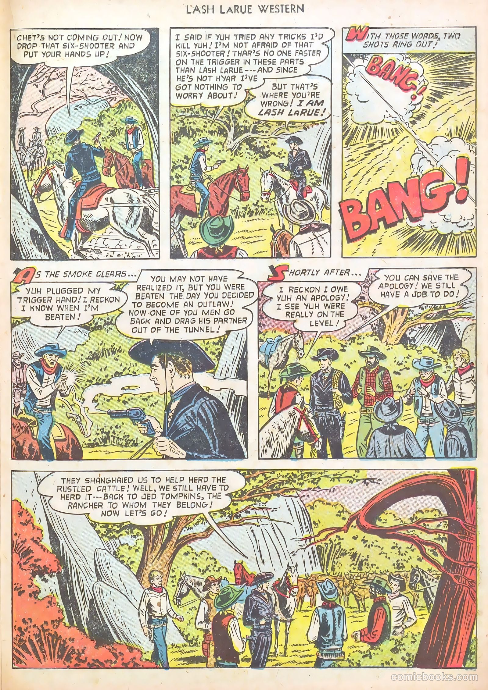Lash LaRue Western #40 — page 23 of 37