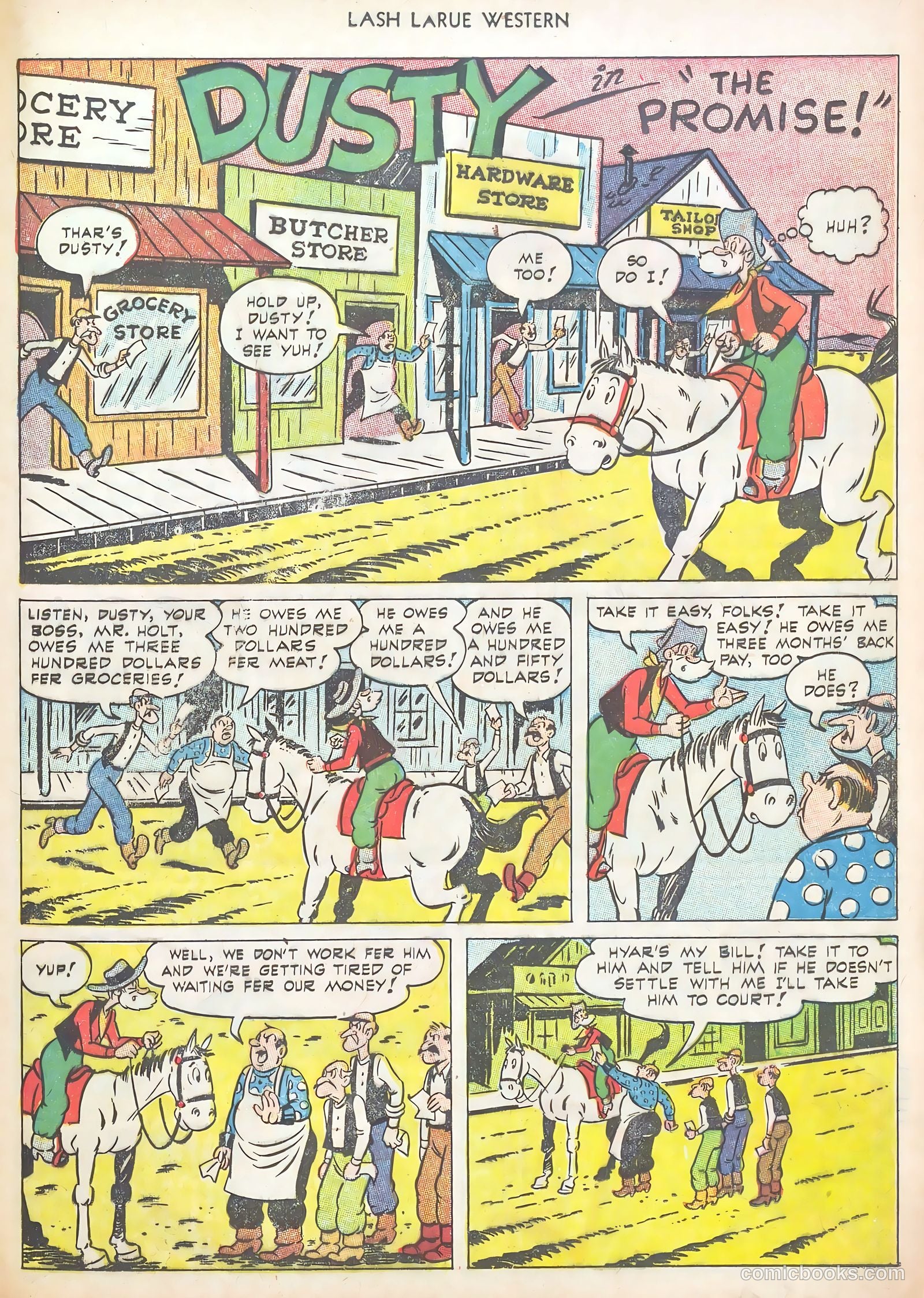 Lash LaRue Western #40 — page 25 of 37