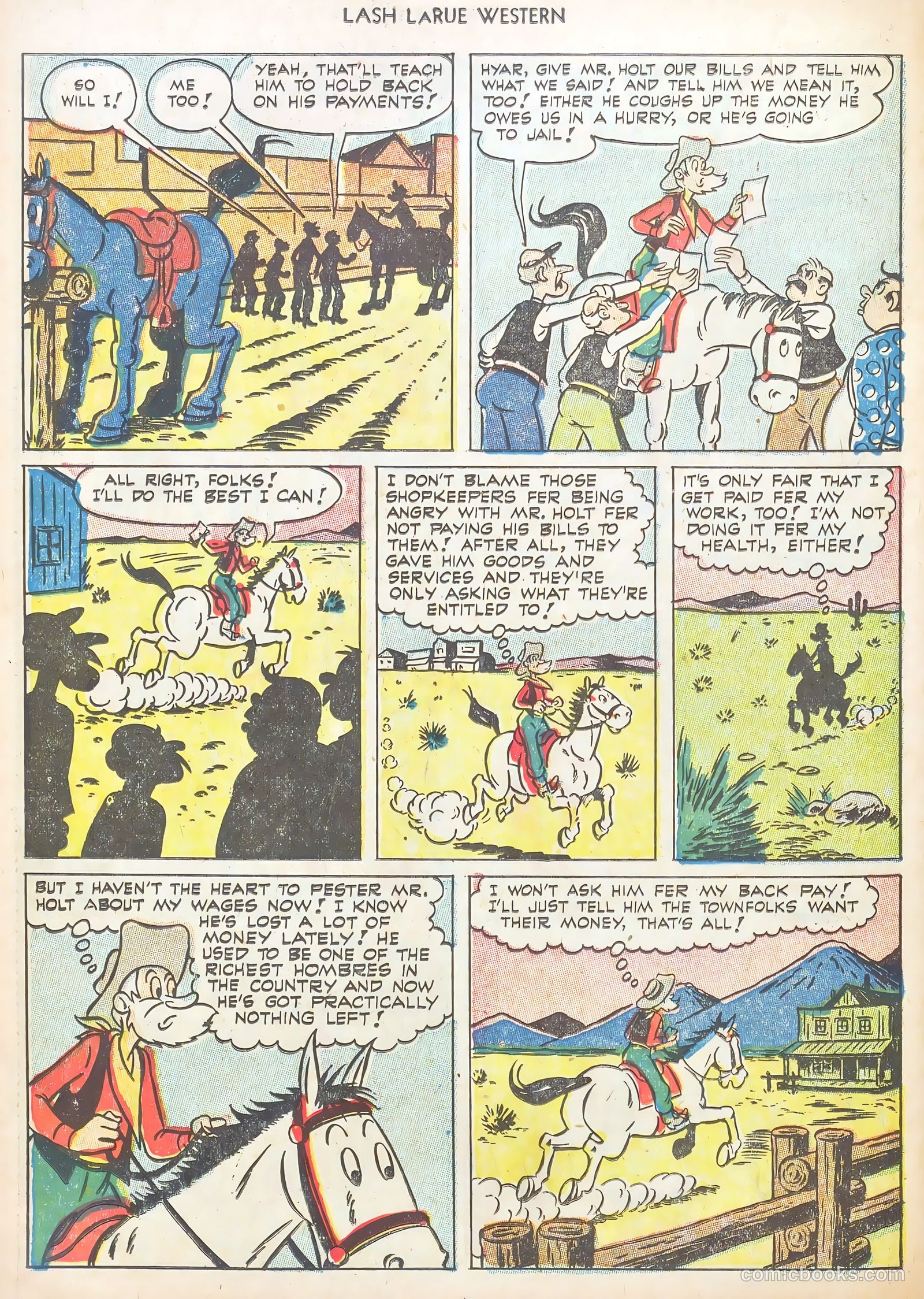 Lash LaRue Western #40 — page 26 of 37