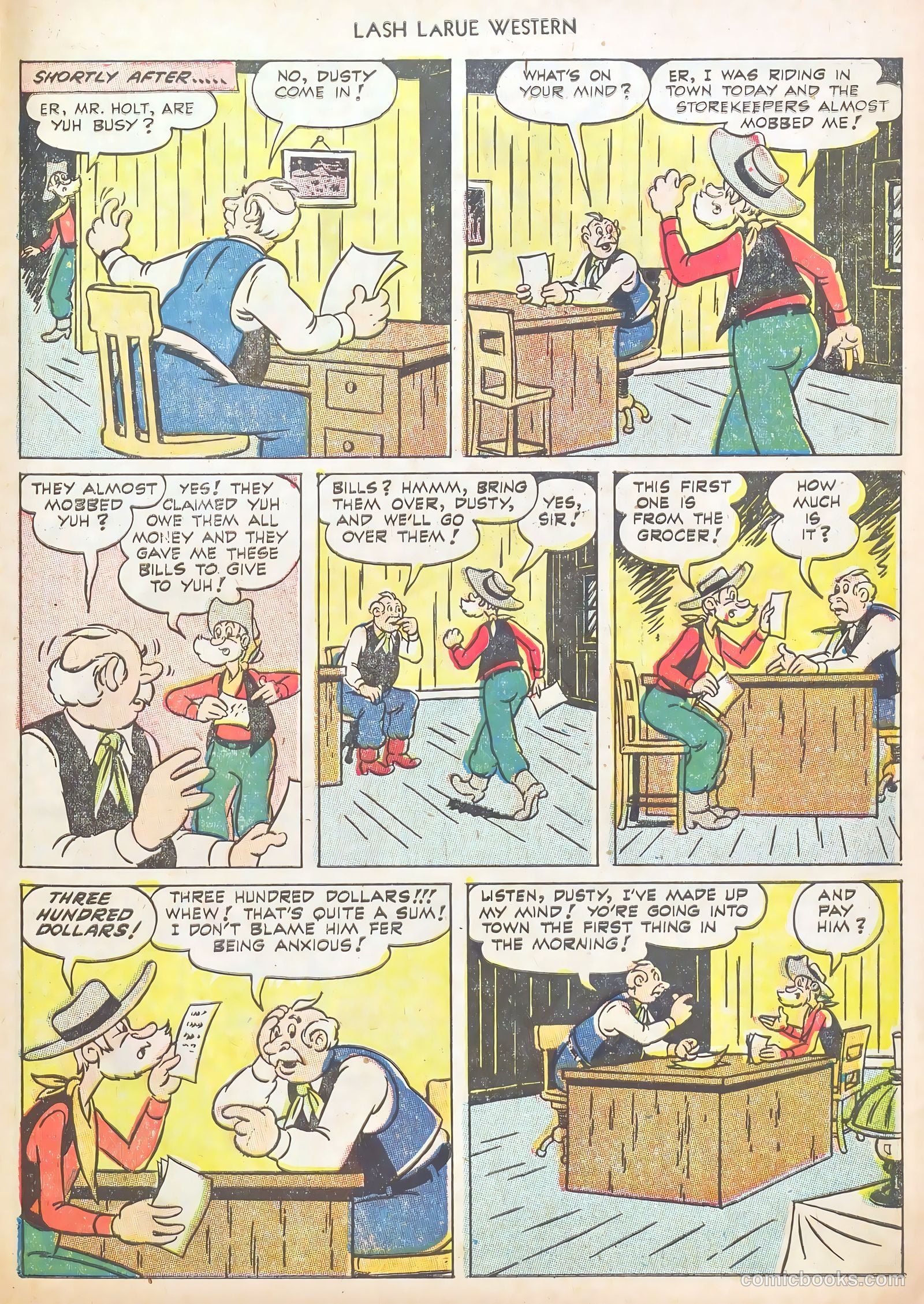 Lash LaRue Western #40 — page 27 of 37