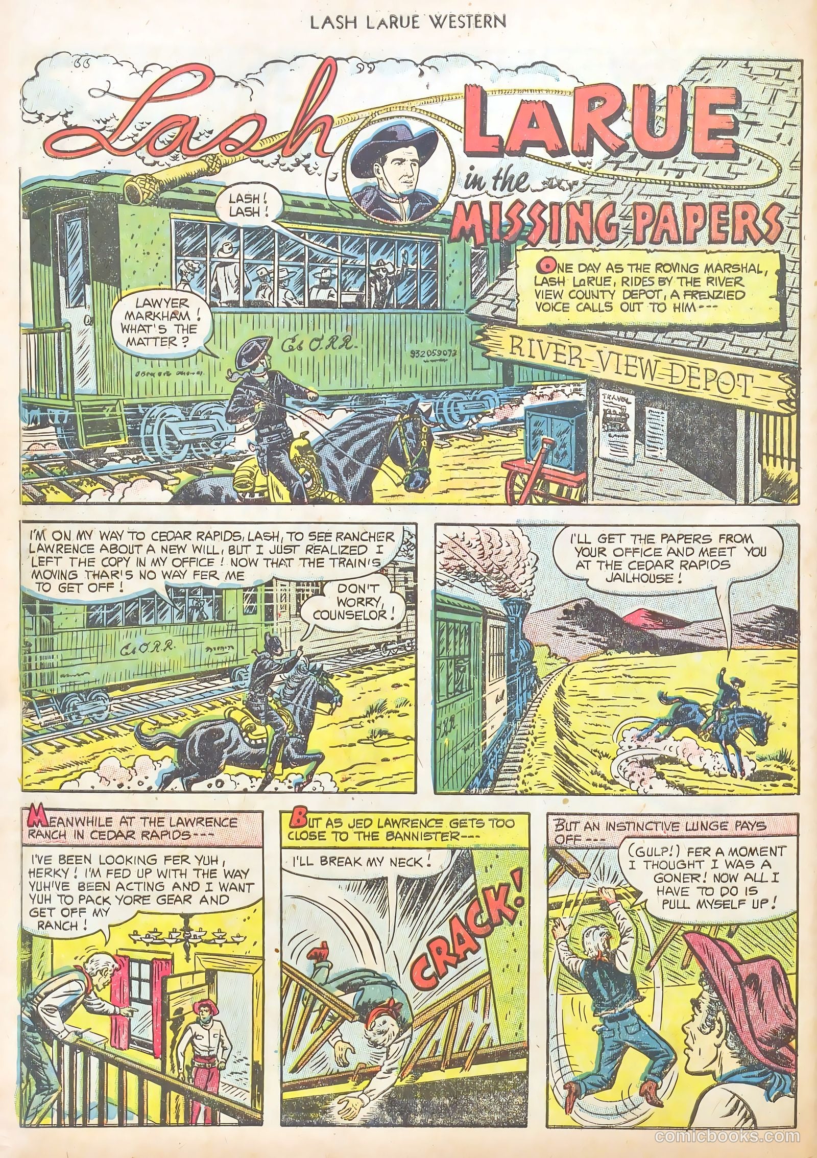 Lash LaRue Western #40 — page 30 of 37