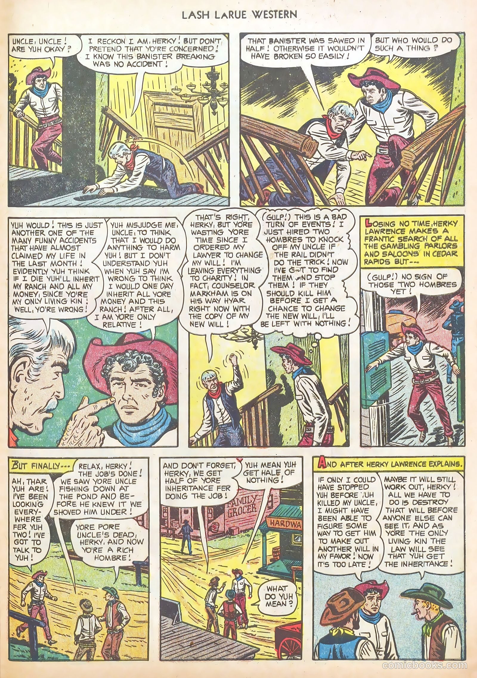 Lash LaRue Western #40 — page 31 of 37