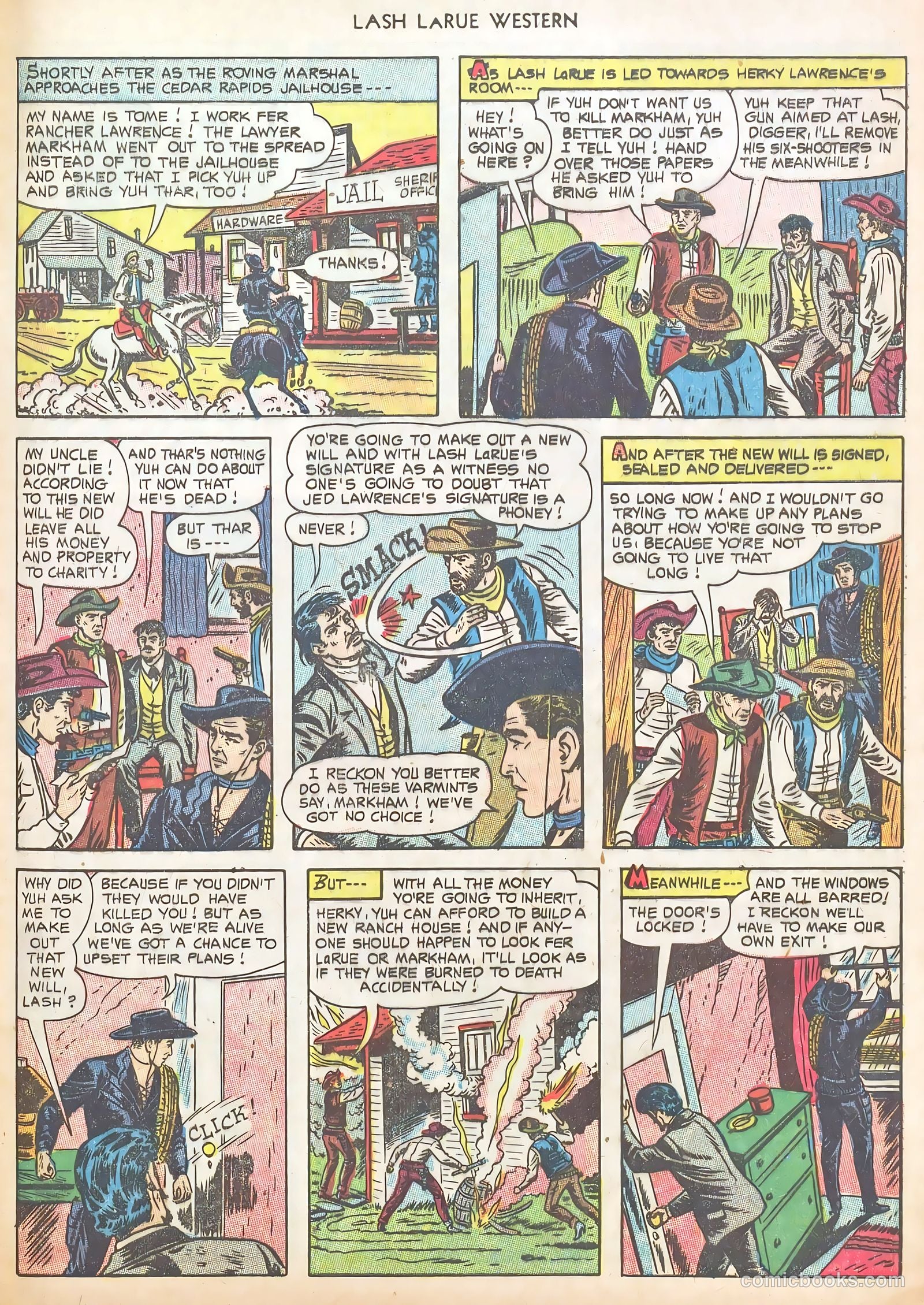 Lash LaRue Western #40 — page 33 of 37