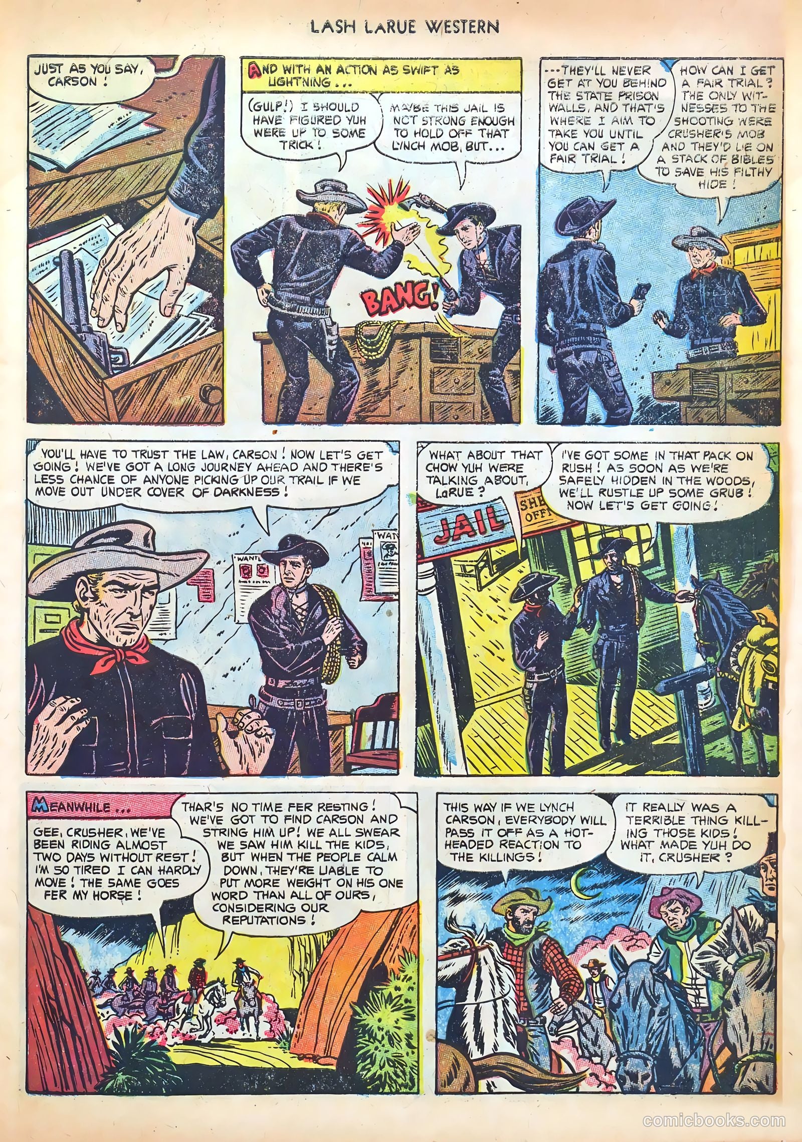 Lash LaRue Western #41 — page 7 of 36