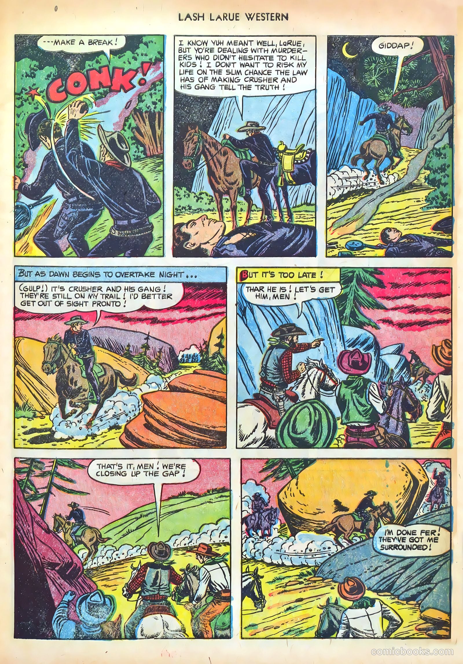 Lash LaRue Western #41 — page 9 of 36