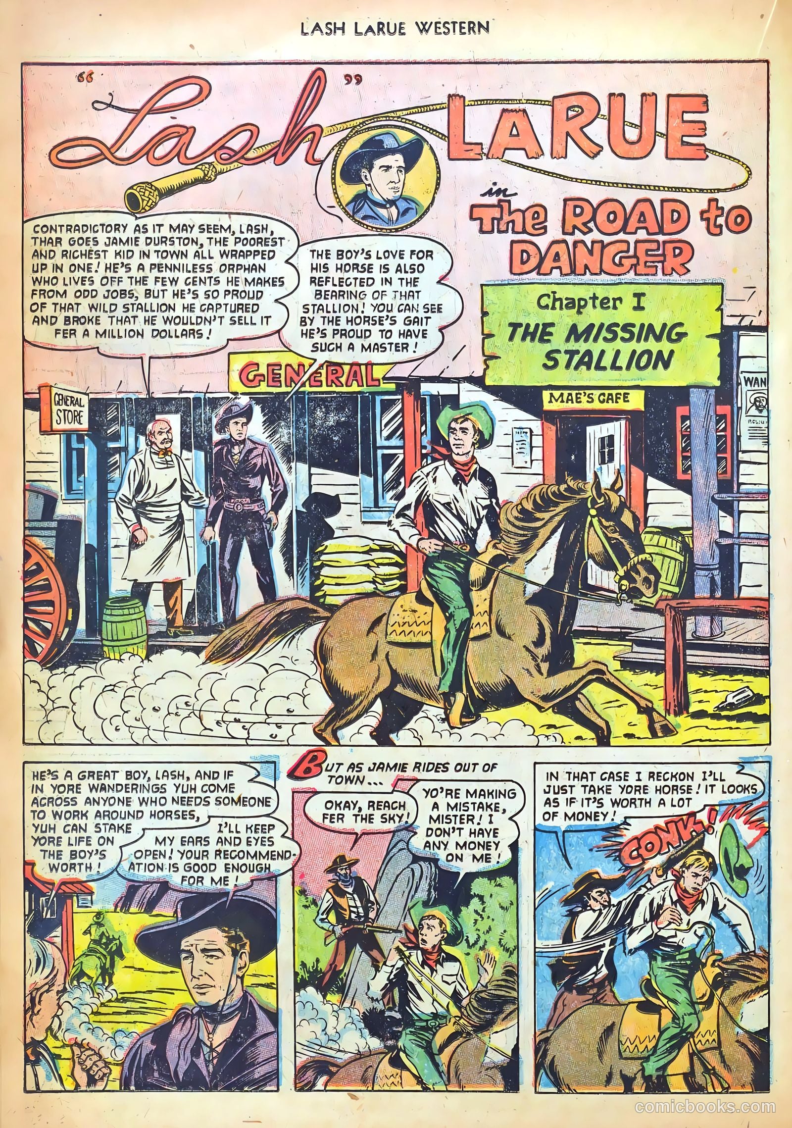Lash LaRue Western #41 — page 22 of 36