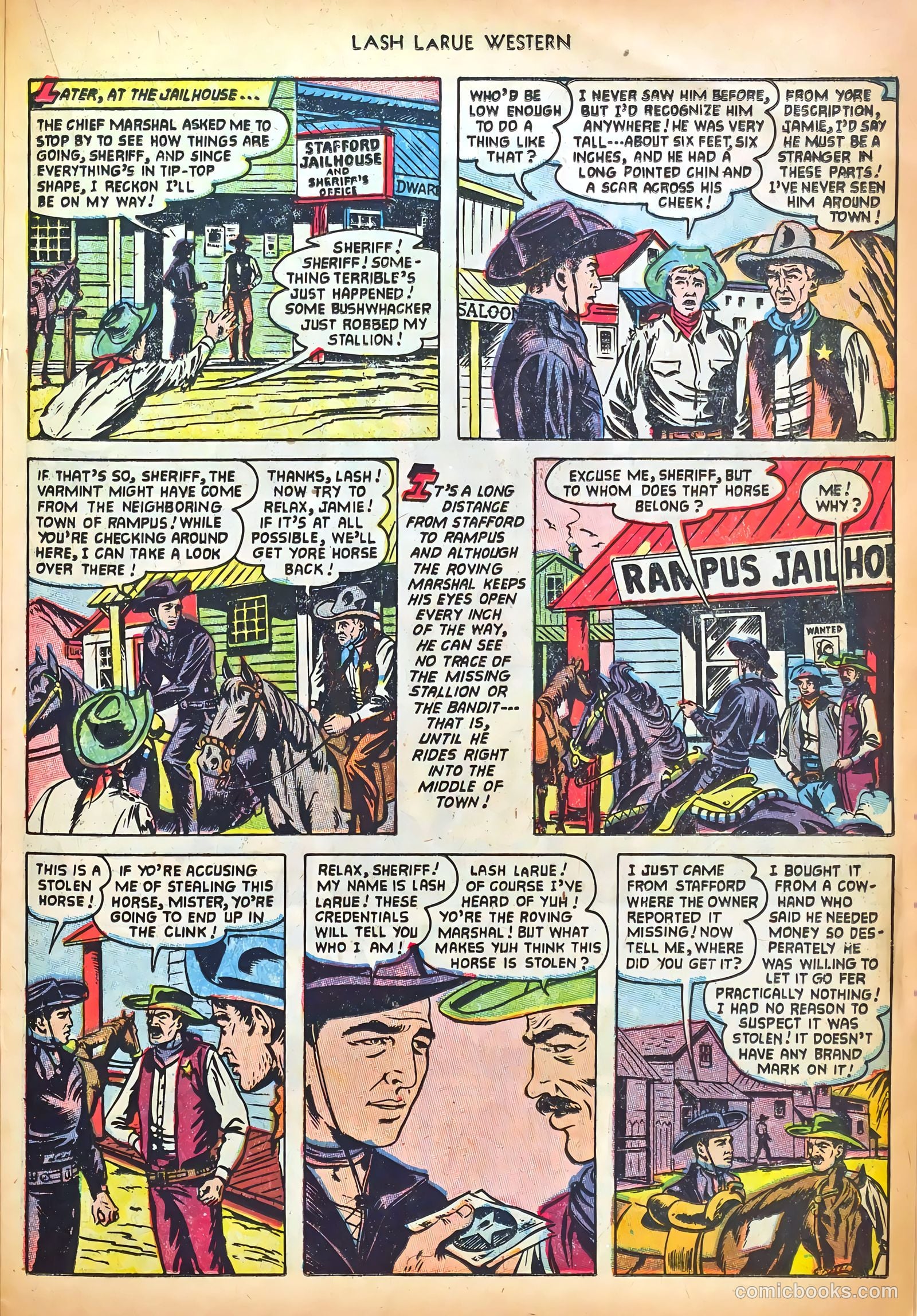 Lash LaRue Western #41 — page 23 of 36