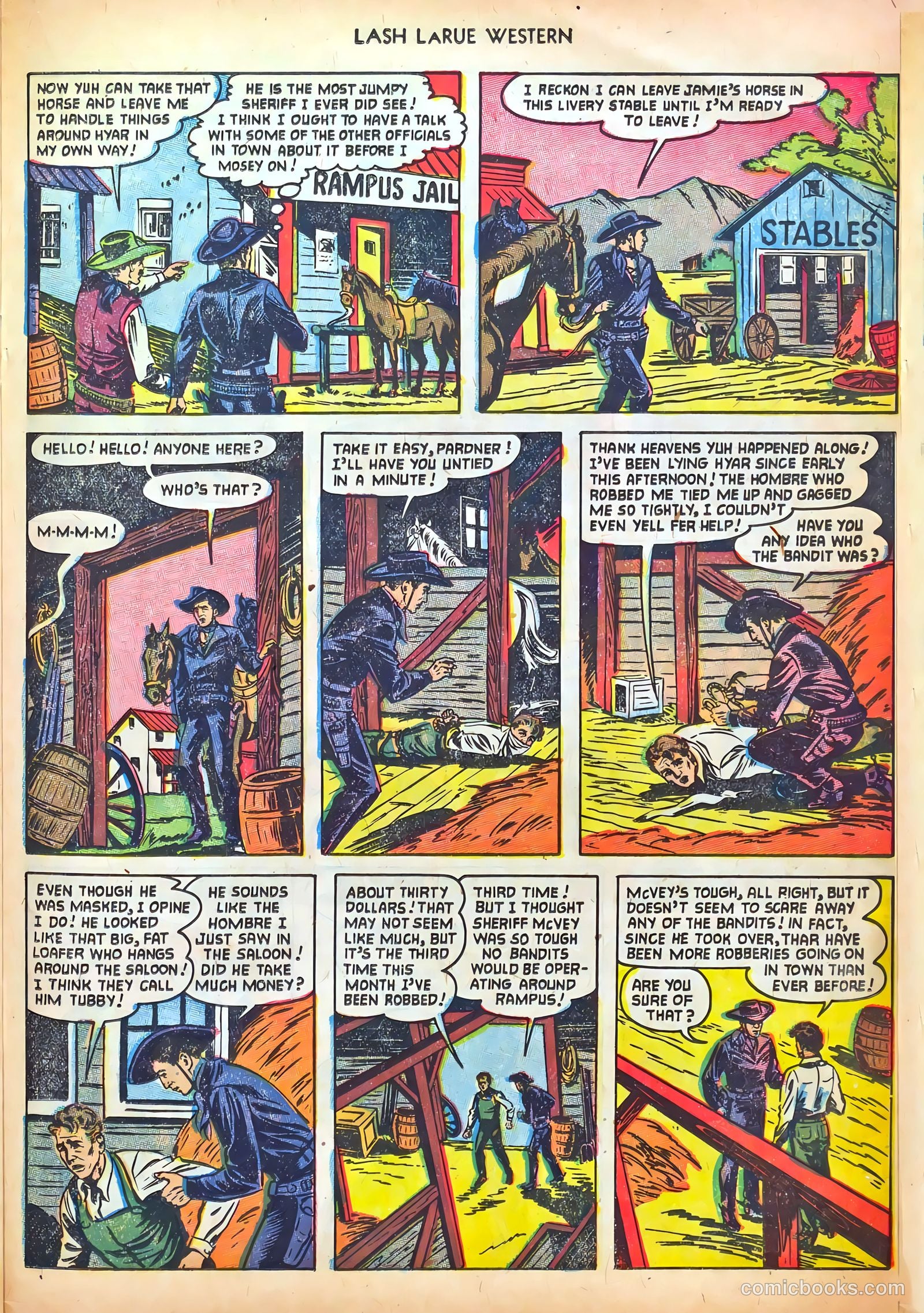 Lash LaRue Western #41 — page 25 of 36