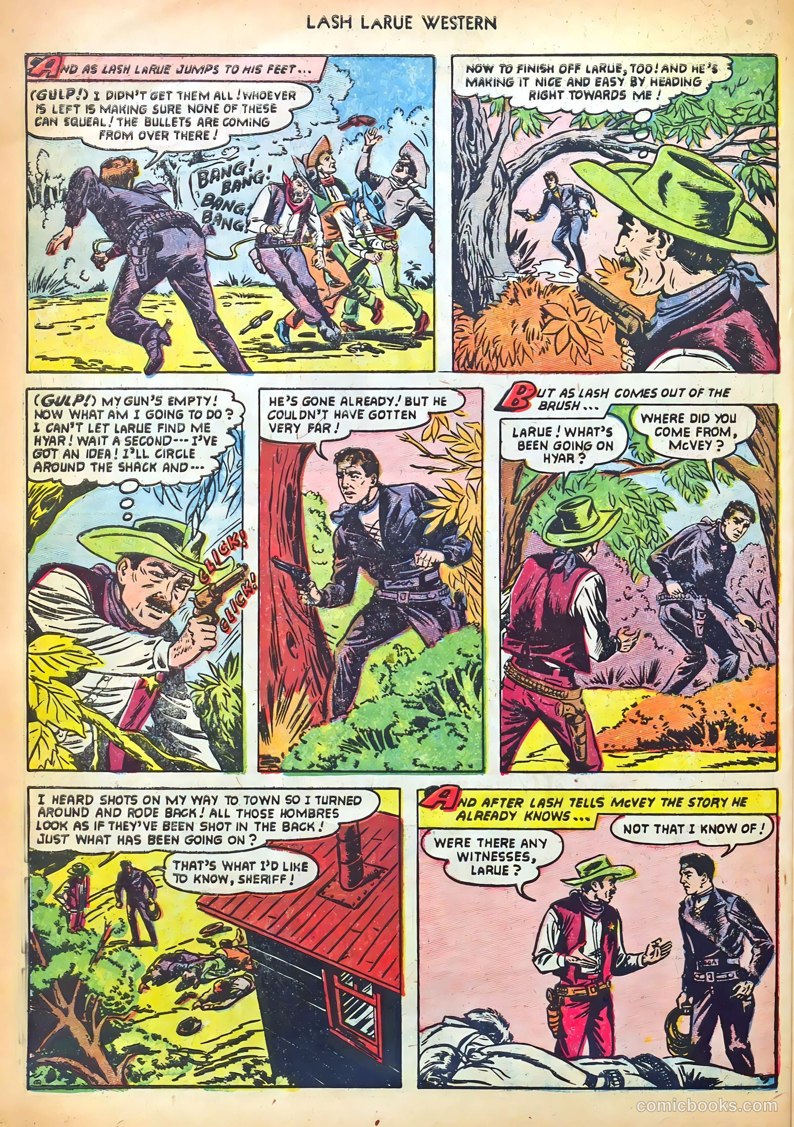 Lash LaRue Western #41 — page 30 of 36