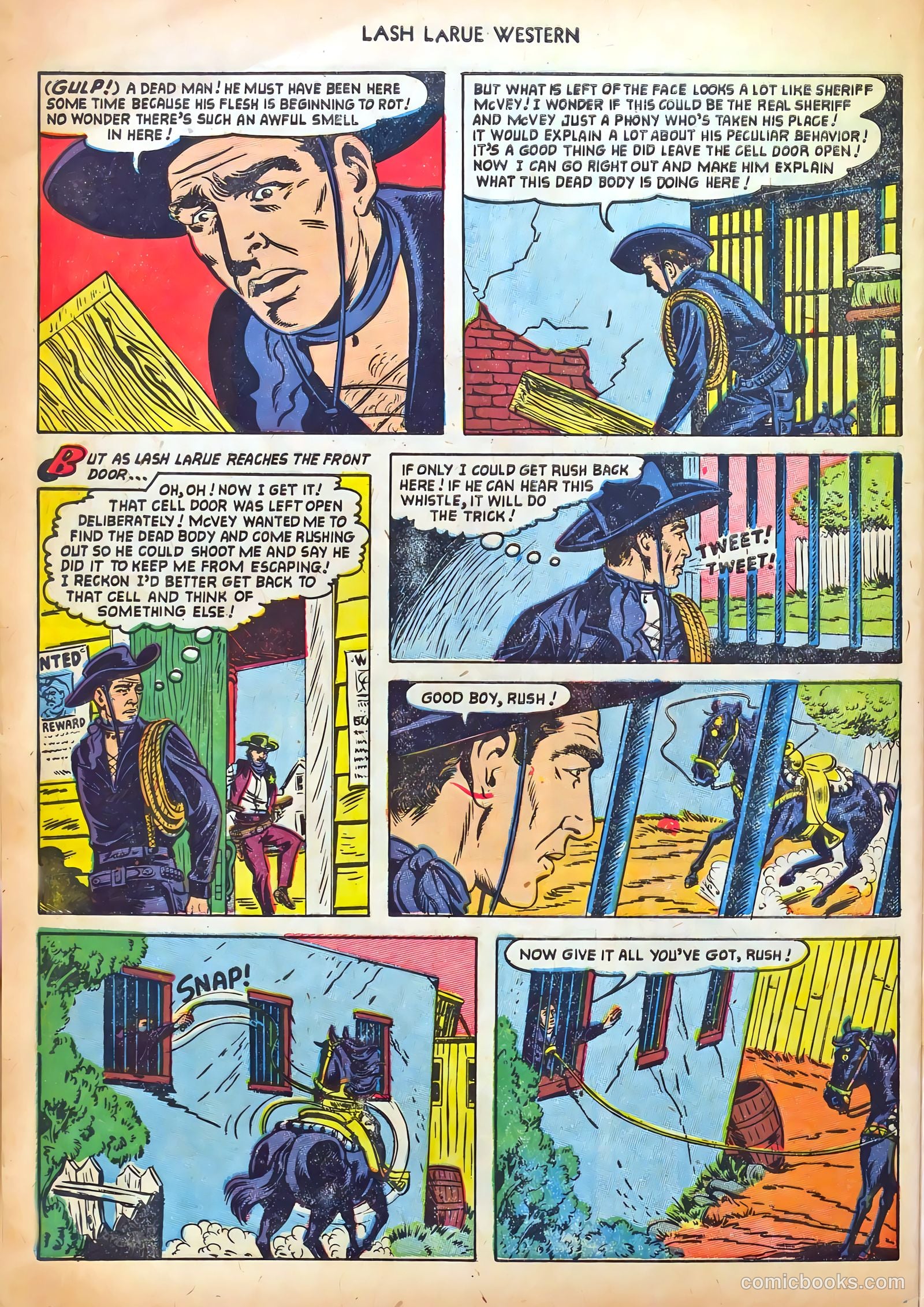 Lash LaRue Western #41 — page 32 of 36