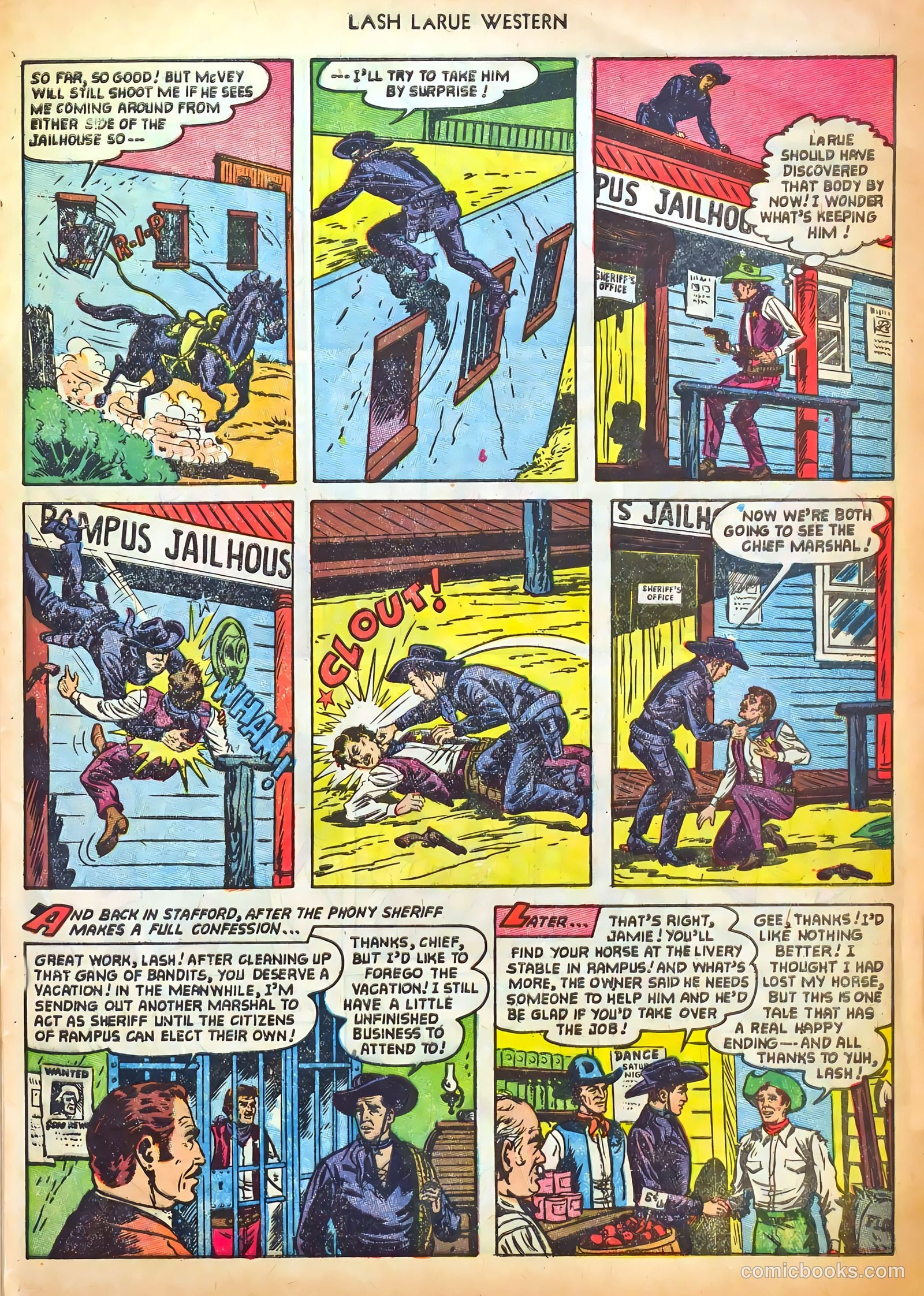 Lash LaRue Western #41 — page 33 of 36