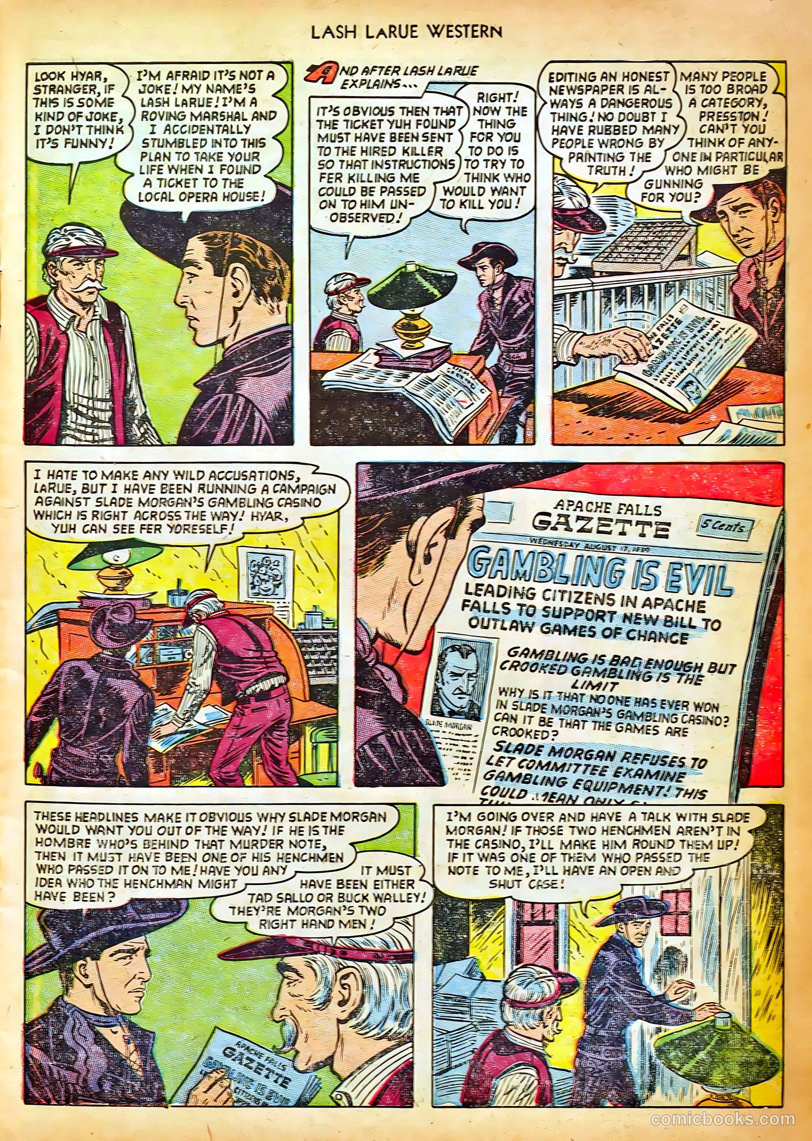 Lash LaRue Western #42 — page 7 of 36