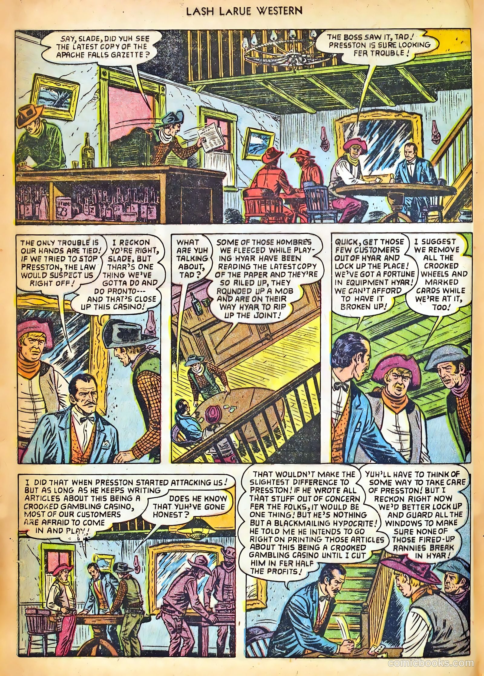 Lash LaRue Western #42 — page 8 of 36