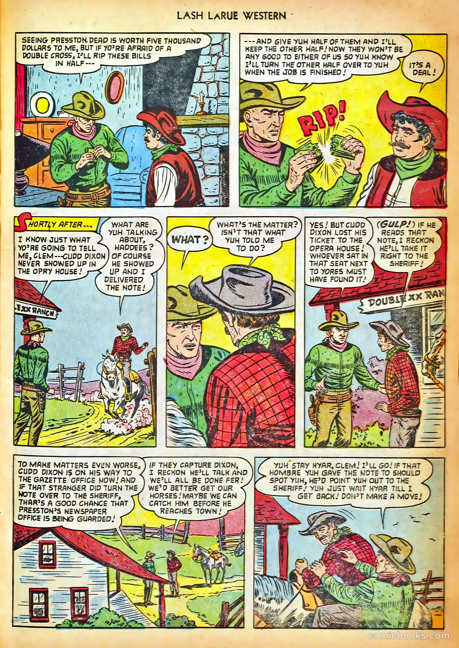 Lash LaRue Western #42 — page 15 of 36