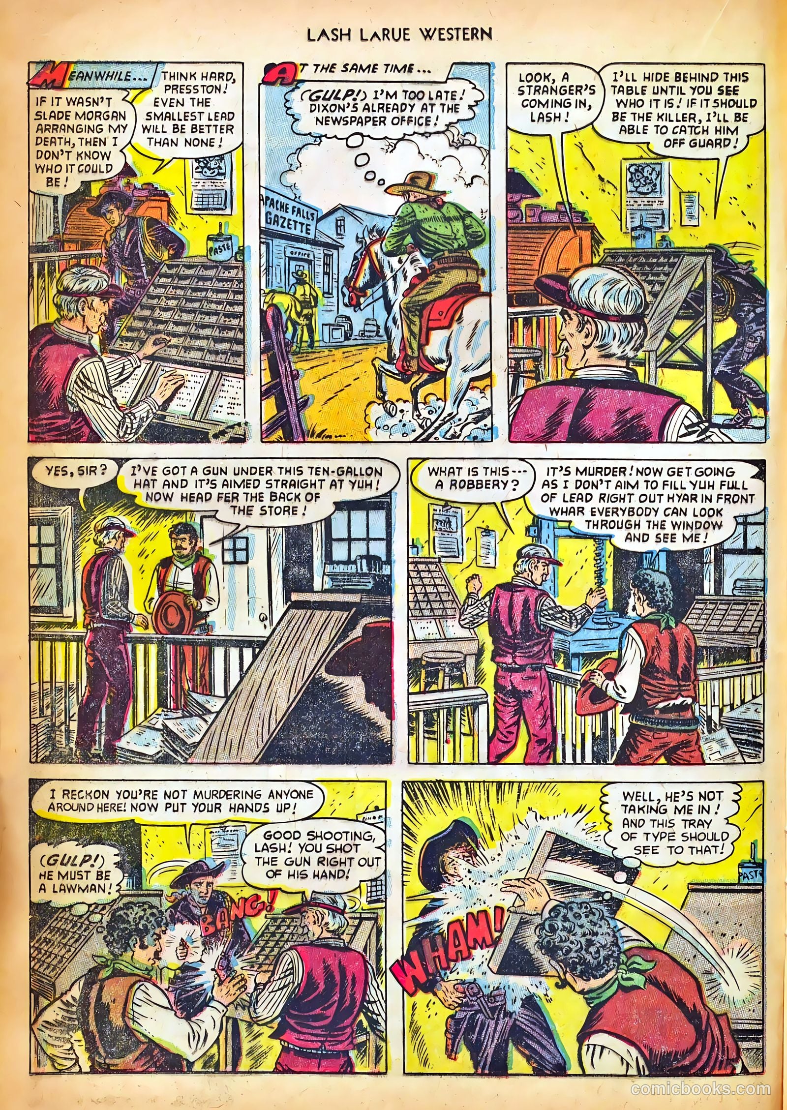 Lash LaRue Western #42 — page 16 of 36