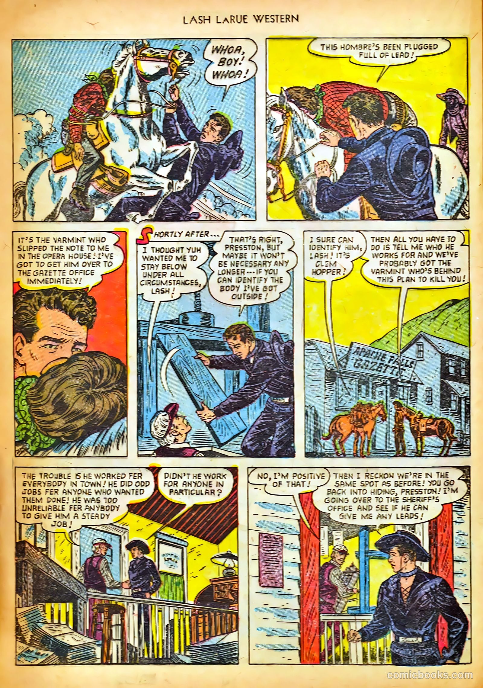 Lash LaRue Western #42 — page 20 of 36