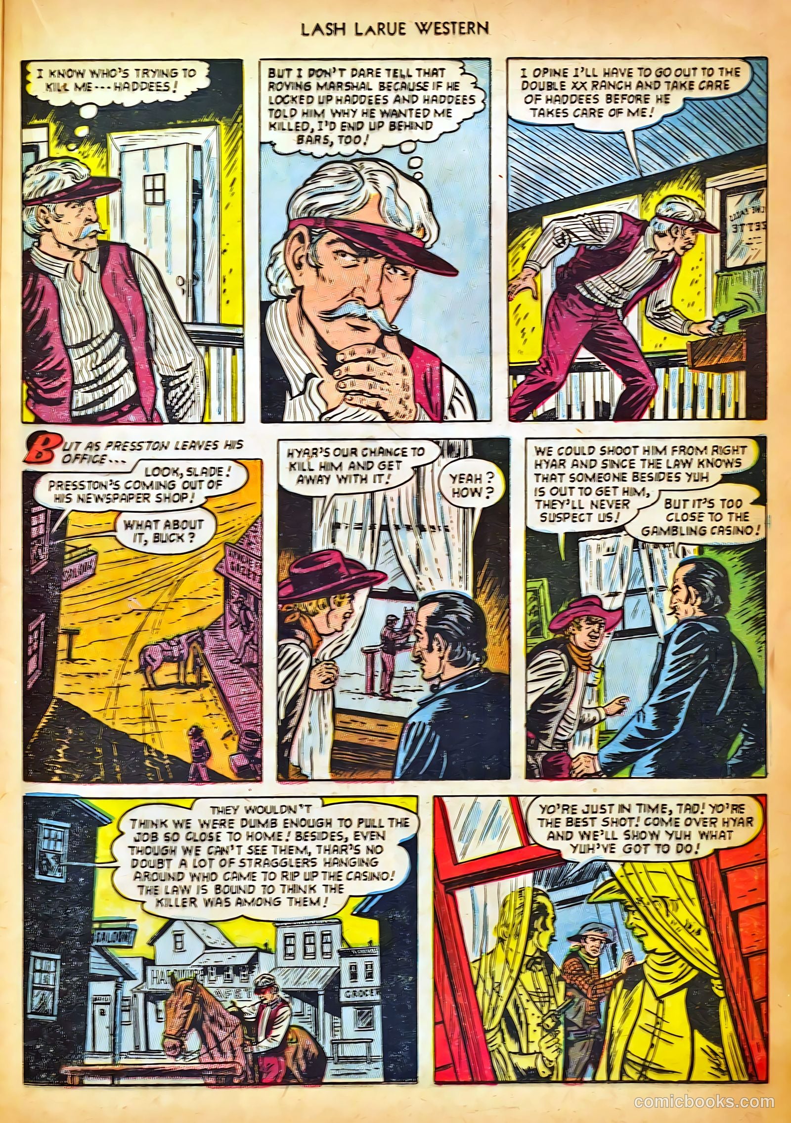 Lash LaRue Western #42 — page 21 of 36