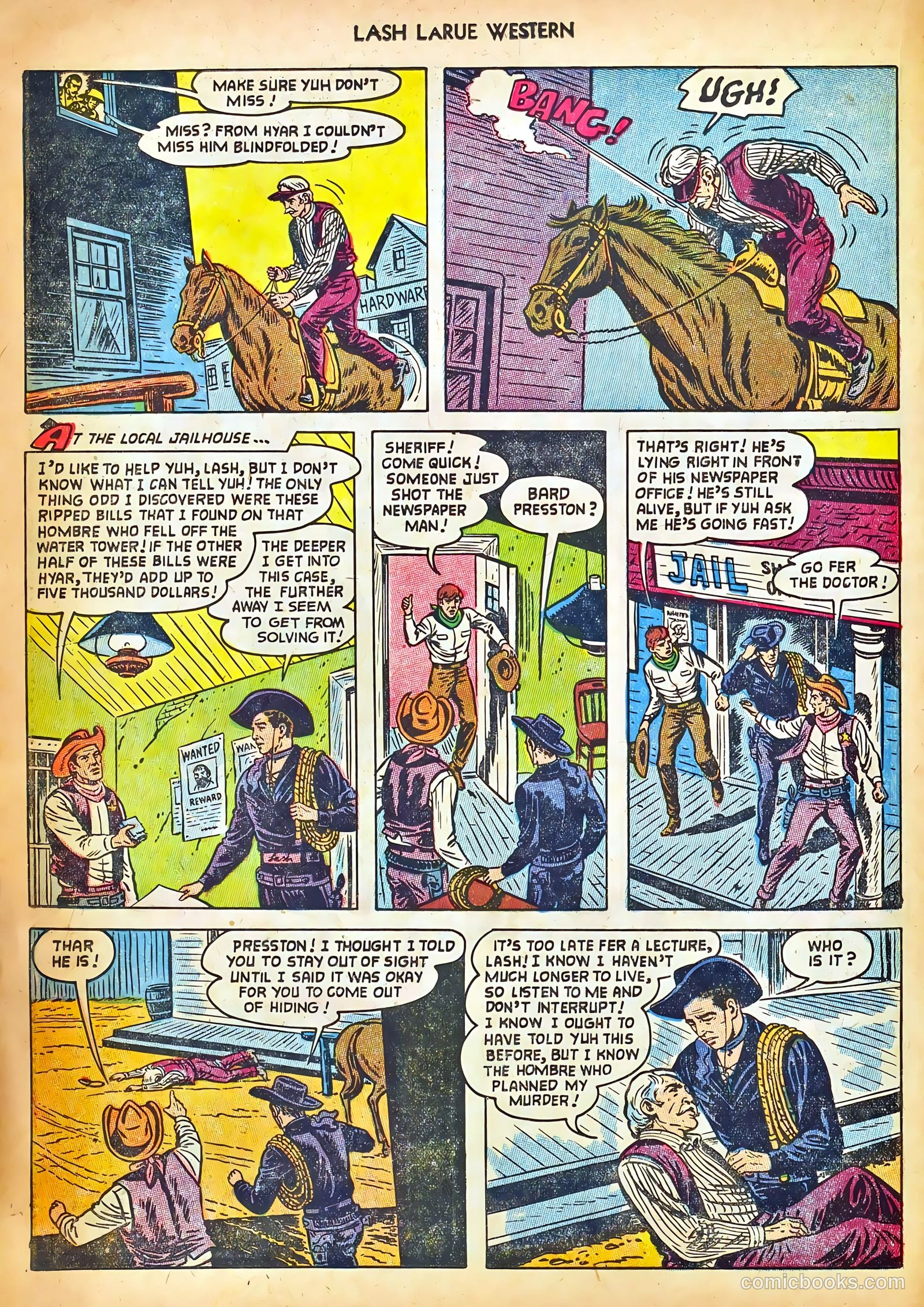 Lash LaRue Western #42 — page 22 of 36