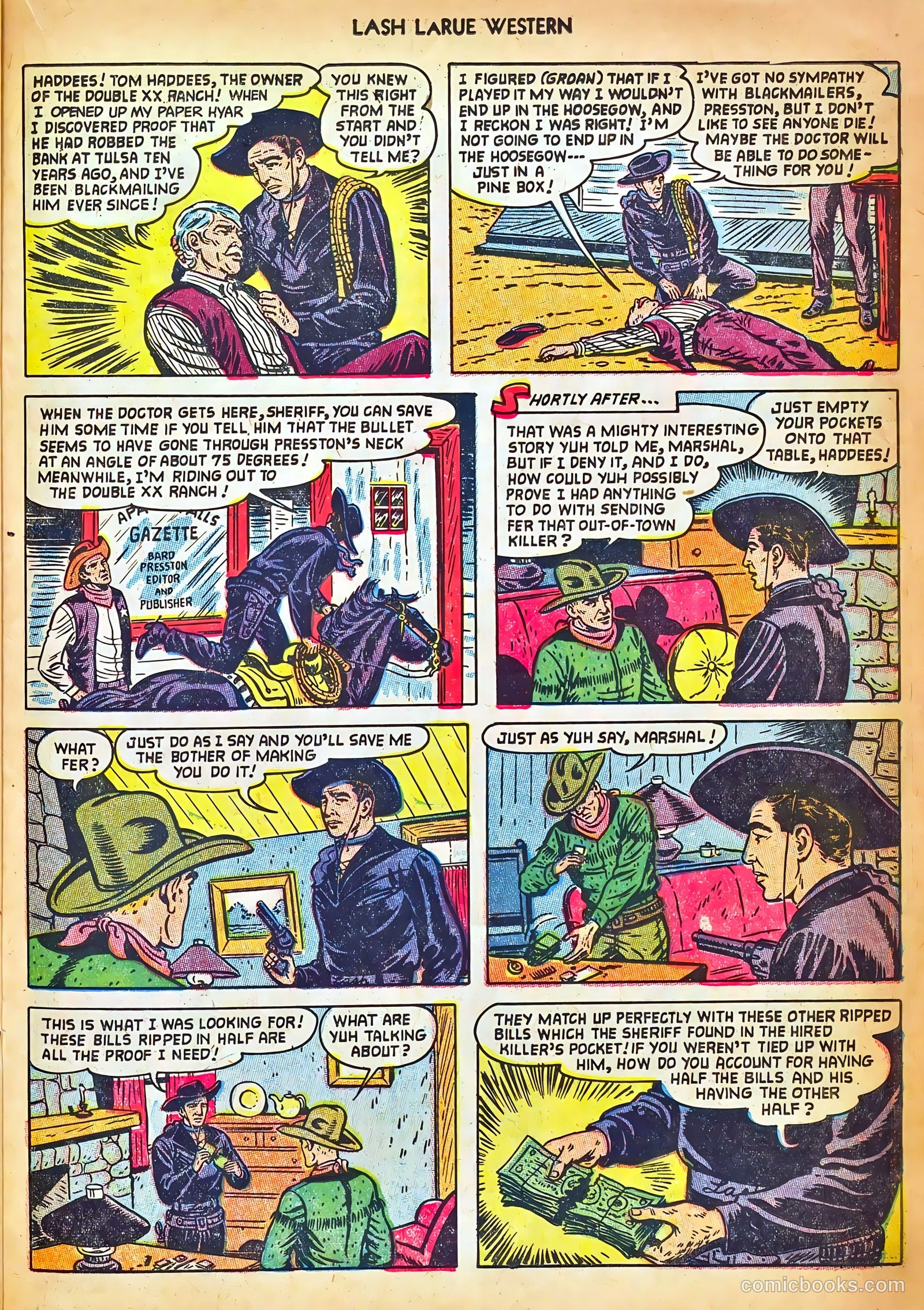 Lash LaRue Western #42 — page 23 of 36