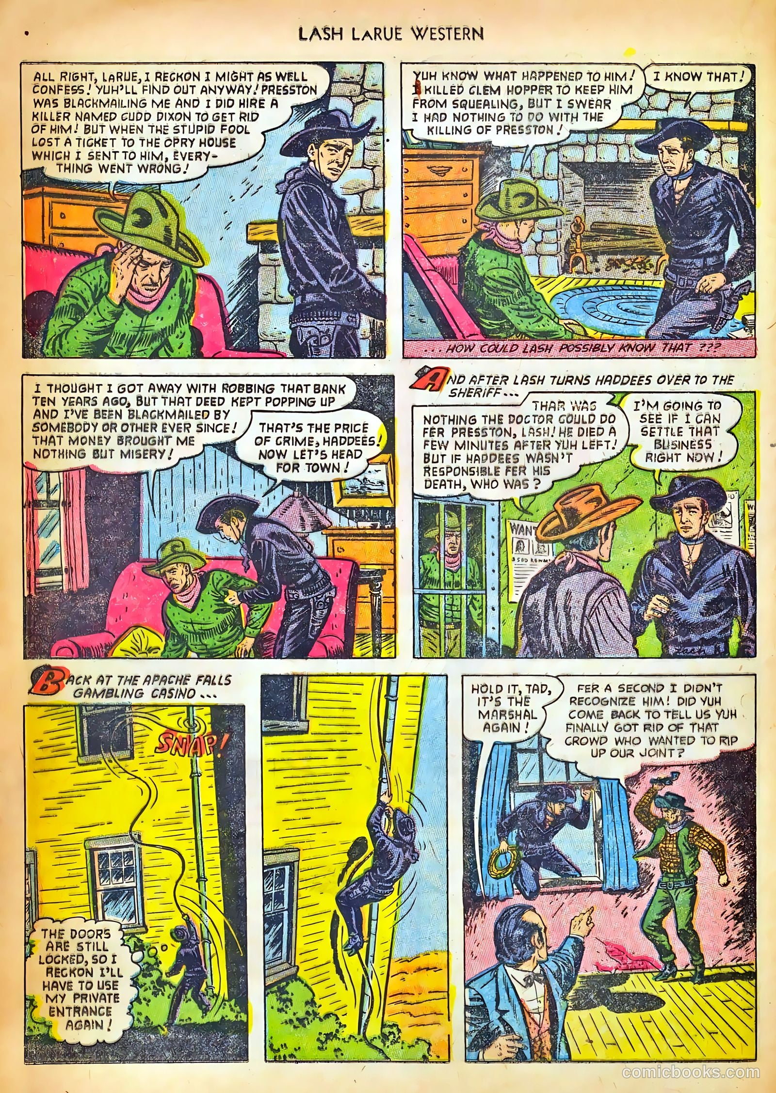 Lash LaRue Western #42 — page 24 of 36