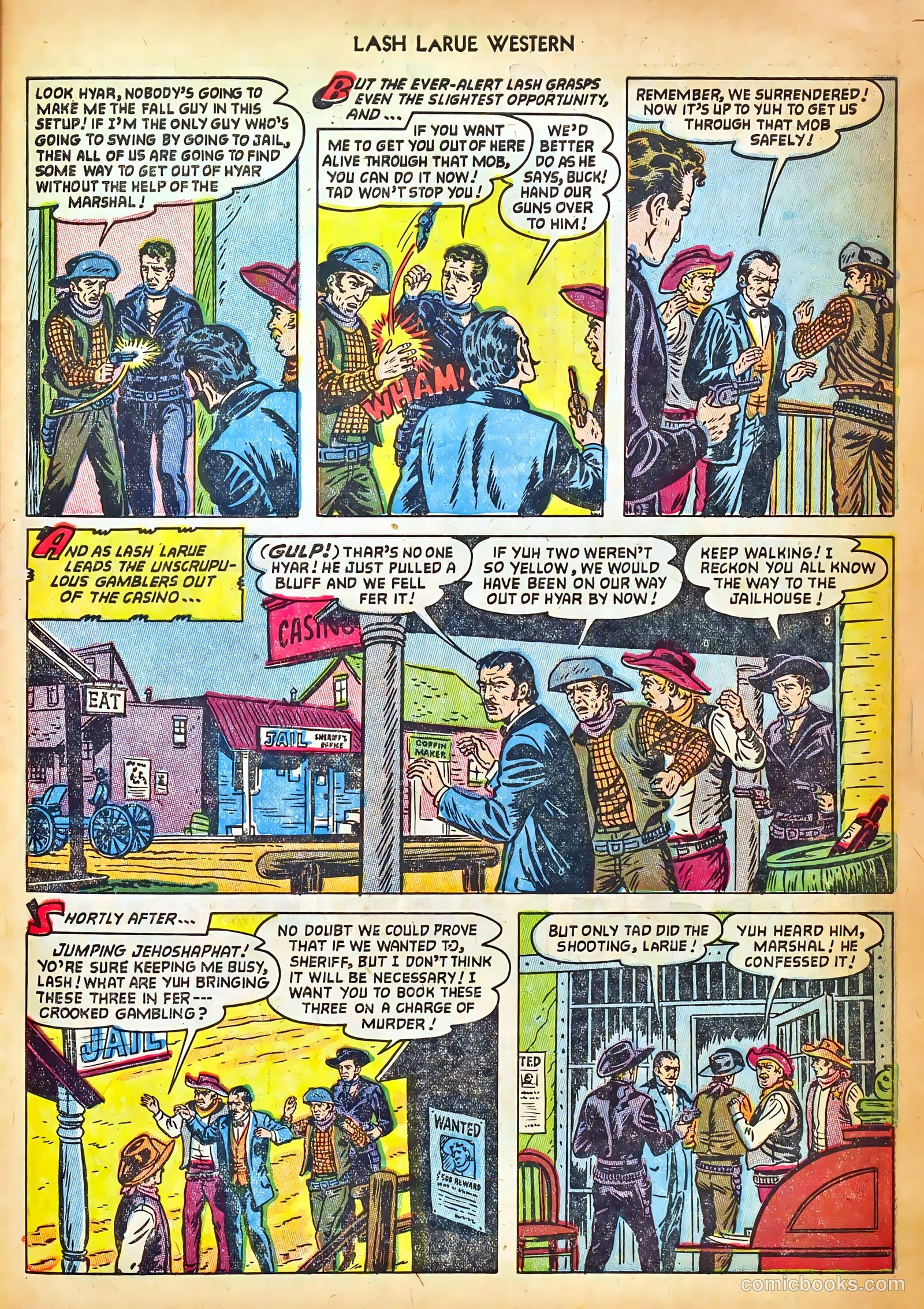 Lash LaRue Western #42 — page 27 of 36